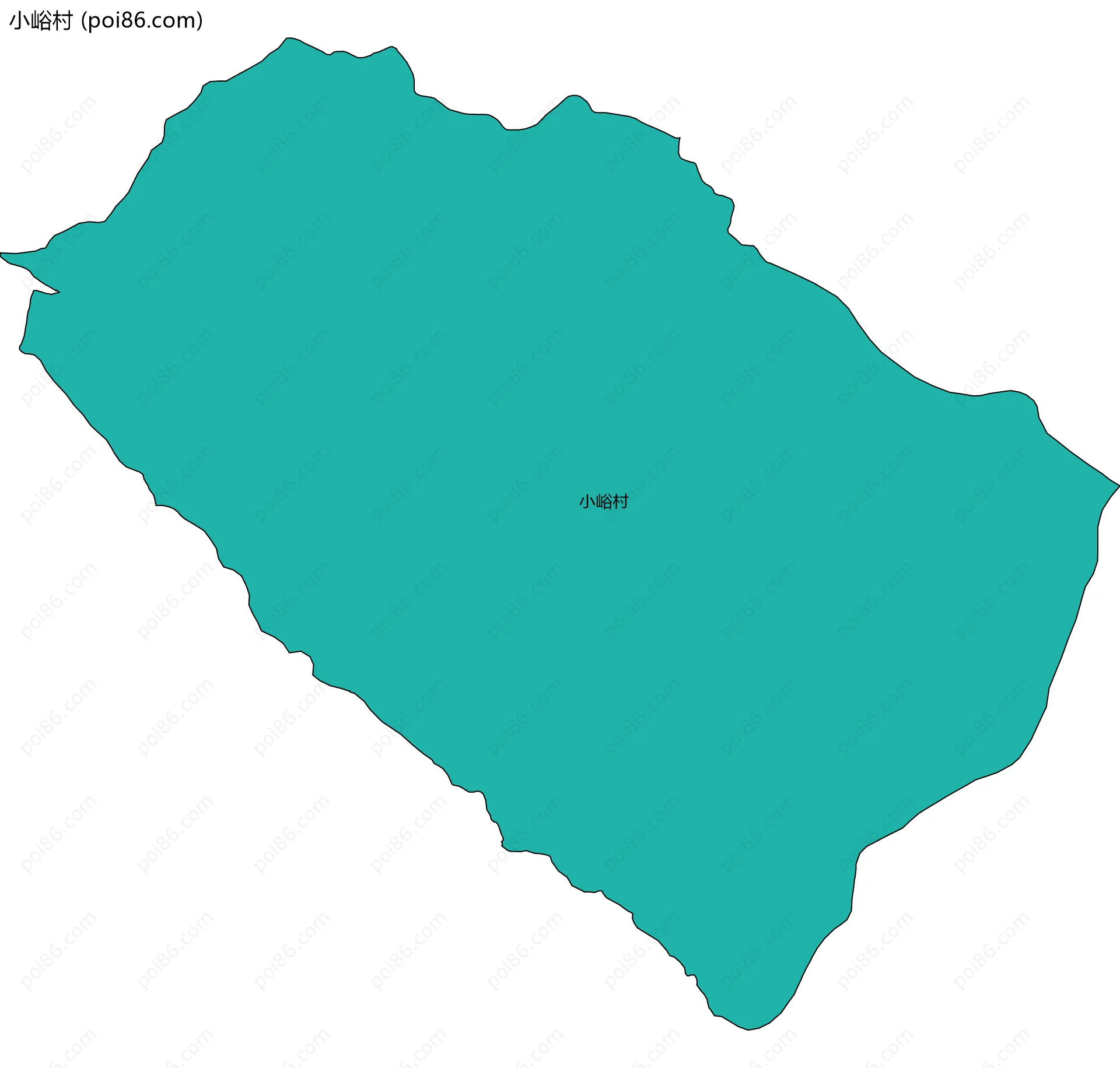 小峪村边界地图