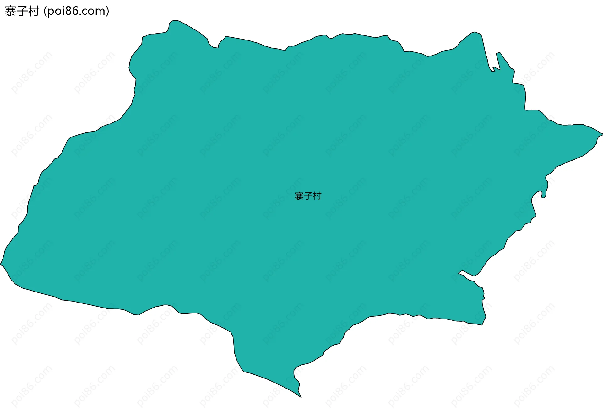 寨子村边界地图