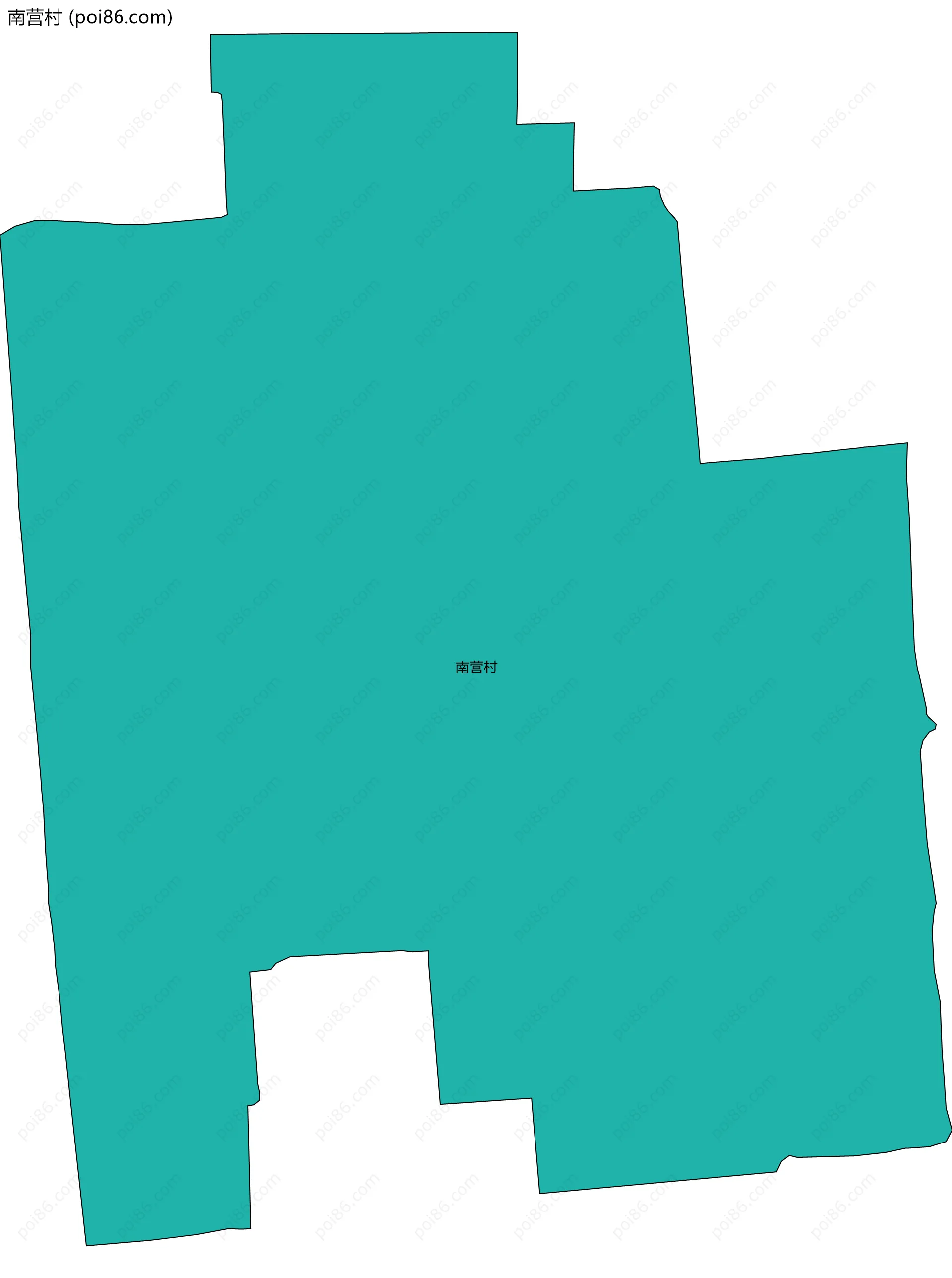 南营村边界地图