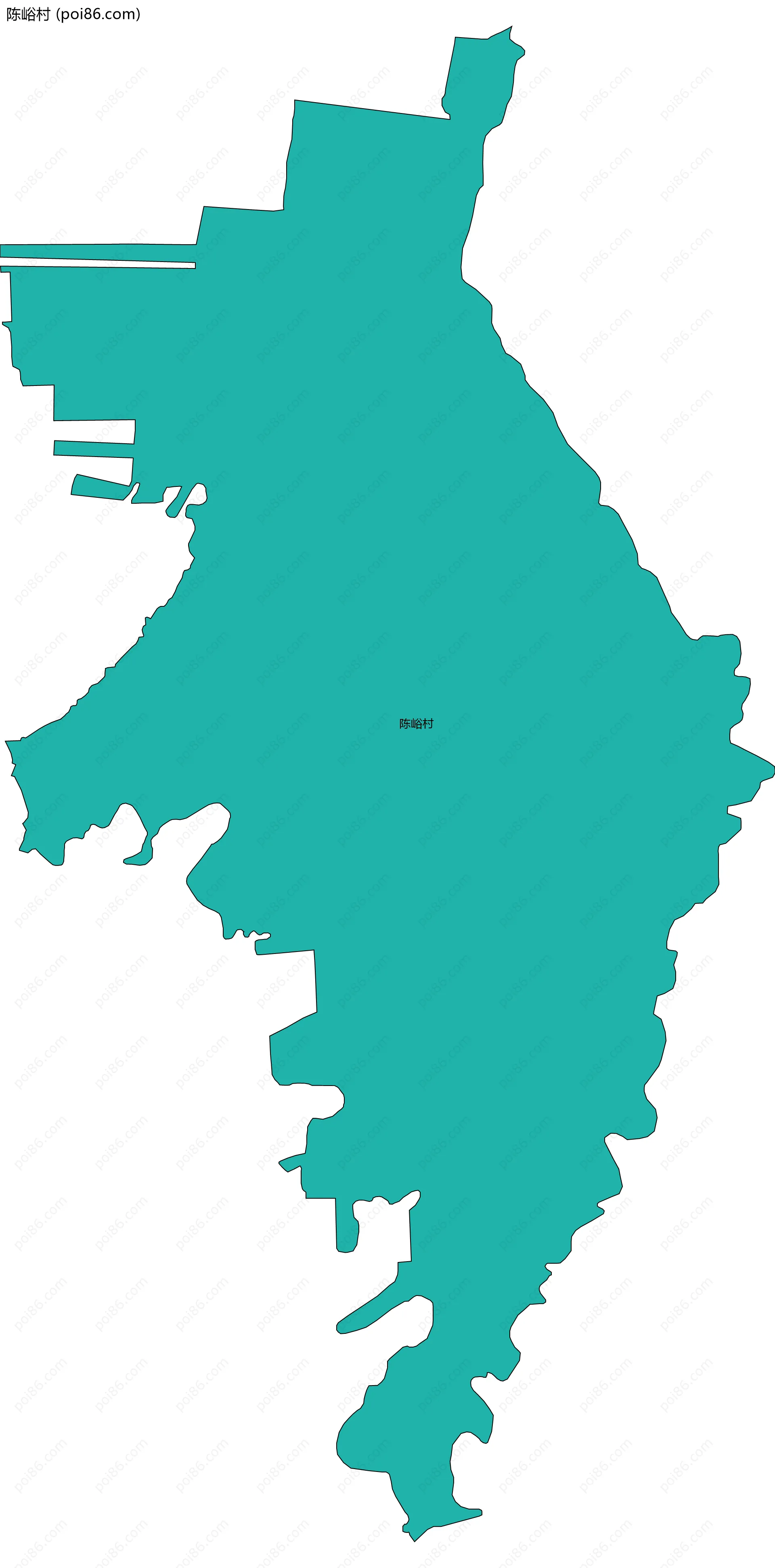 陈峪村边界地图