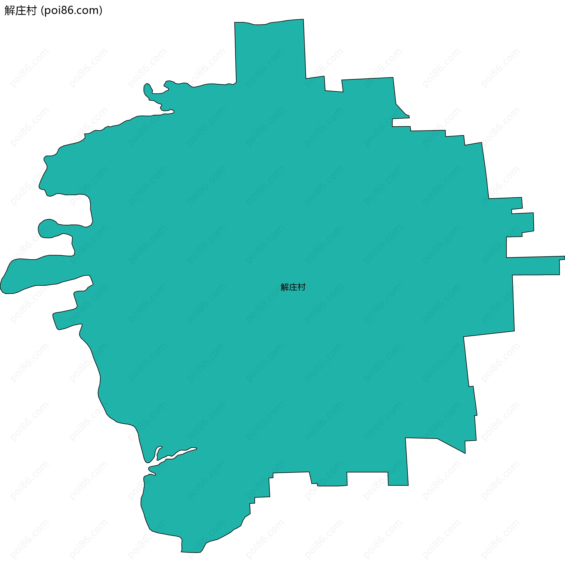 解庄村边界地图