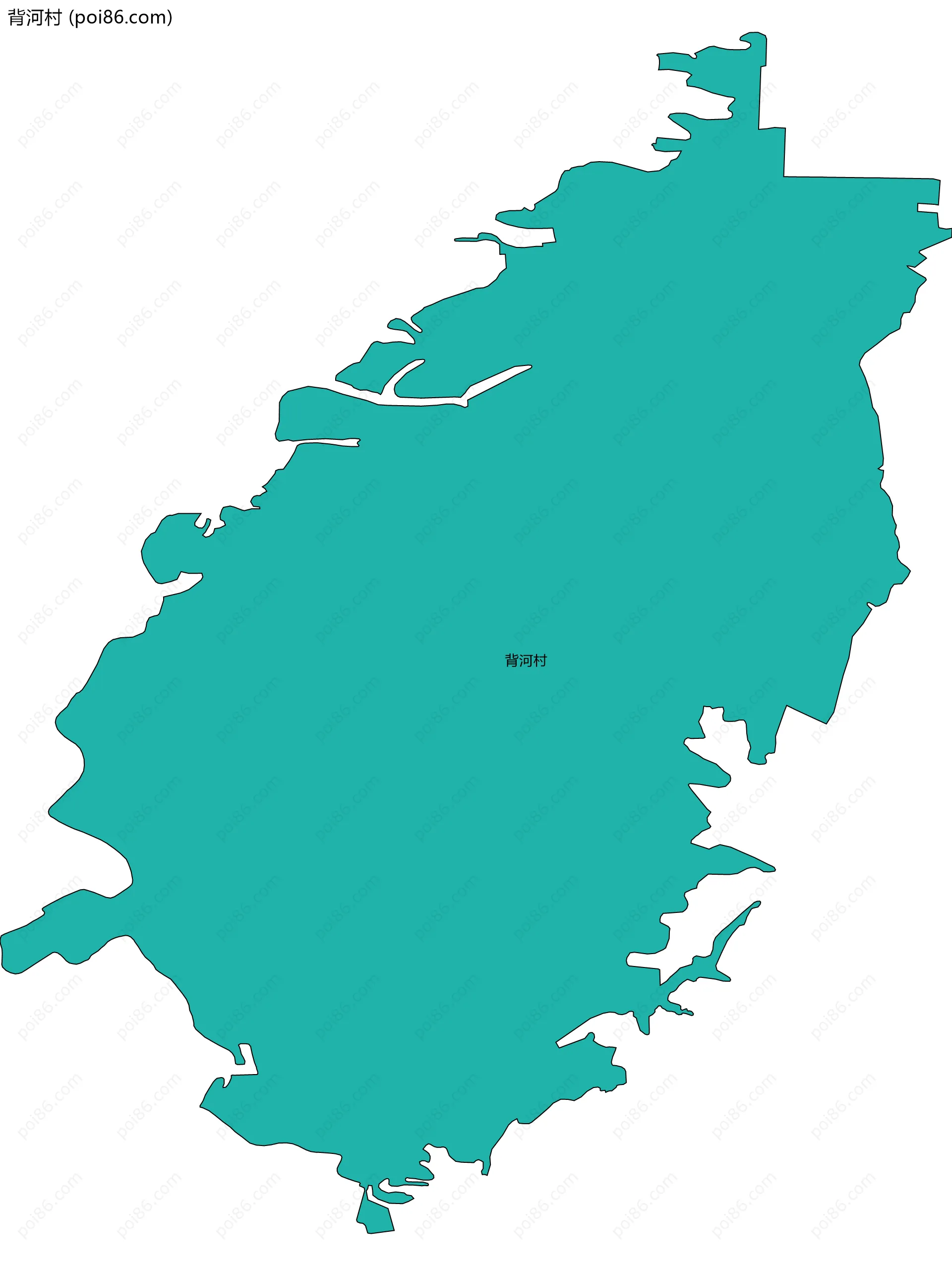 背河村边界地图