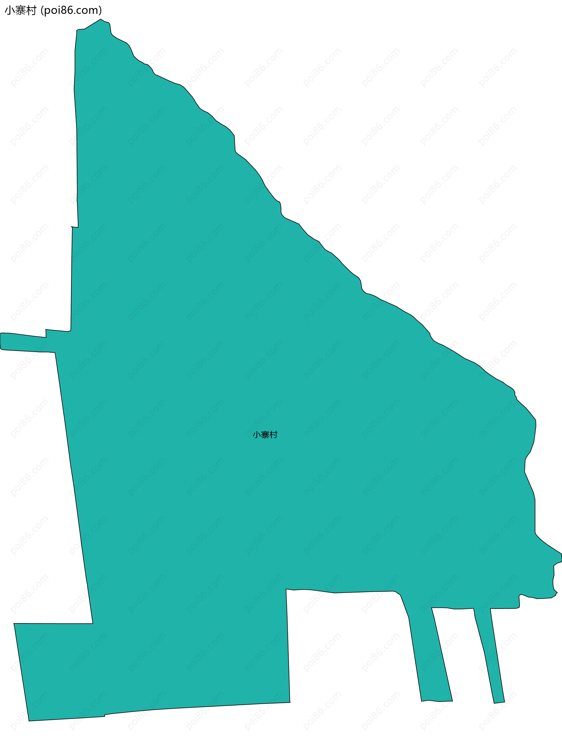 小寨村边界地图