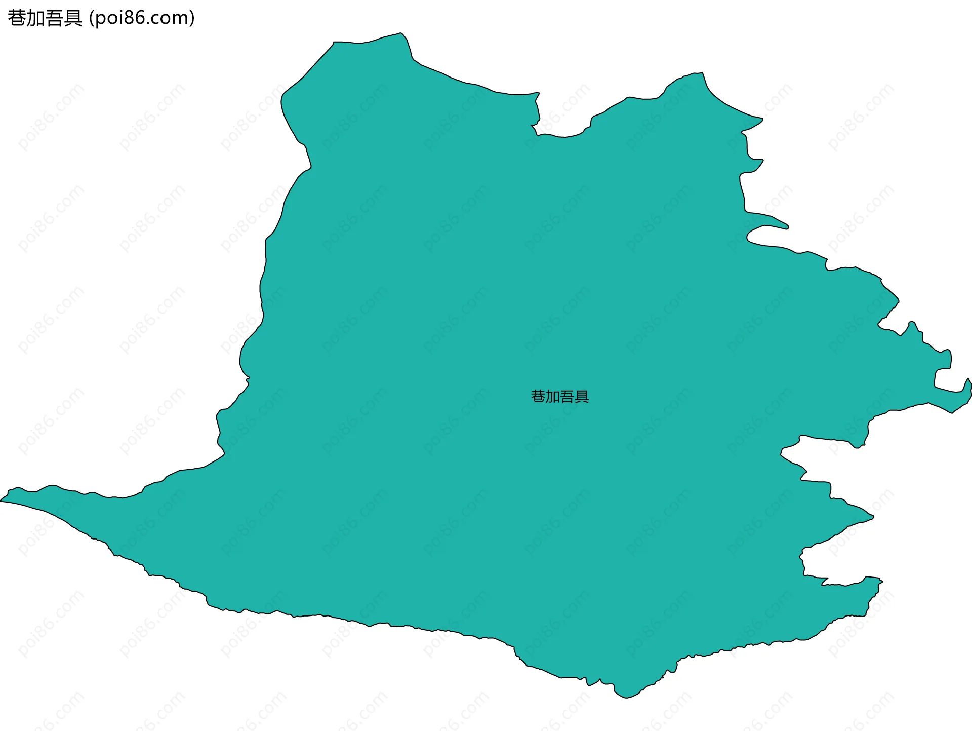 巷加吾具边界地图