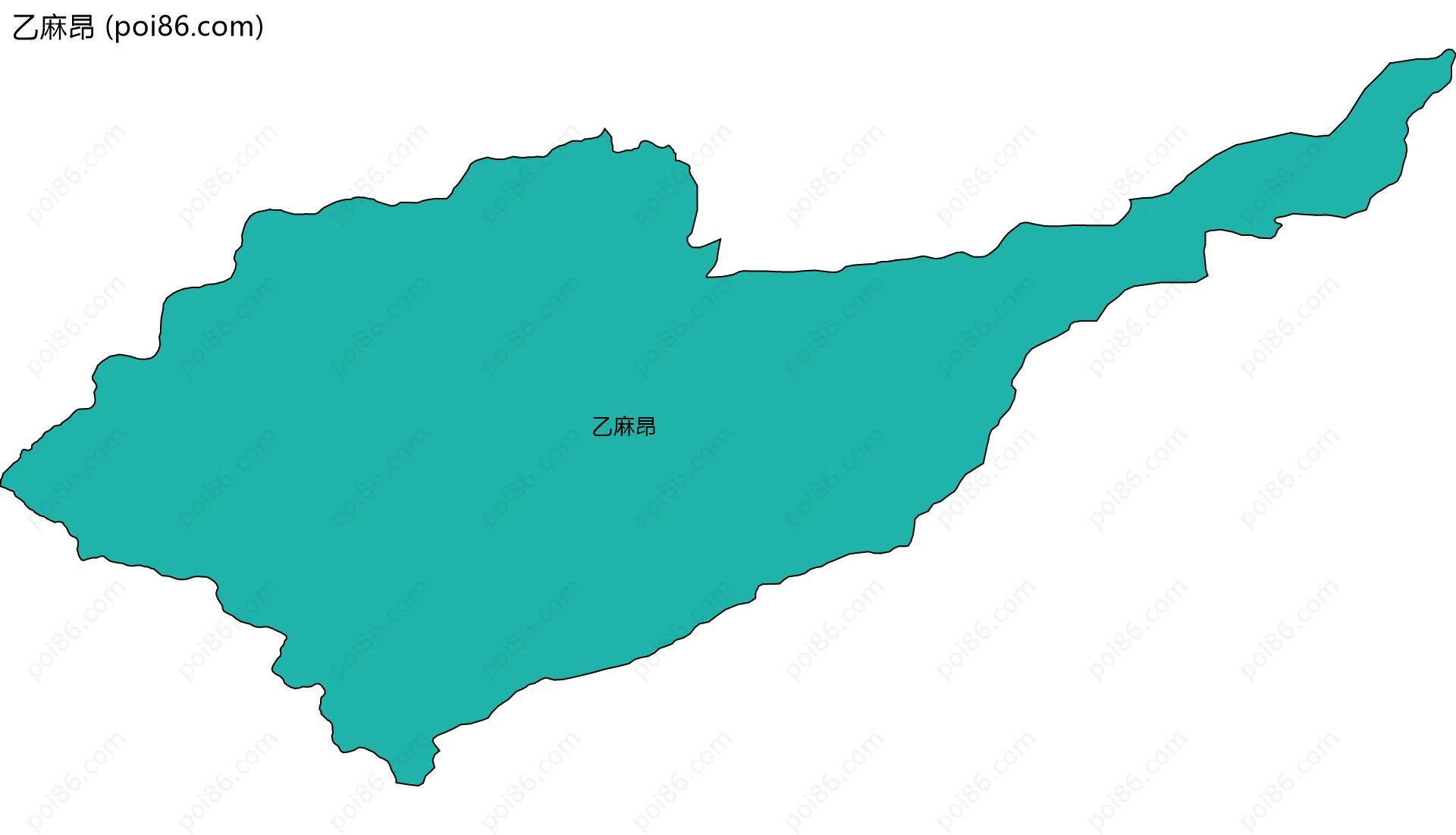 乙麻昂边界地图