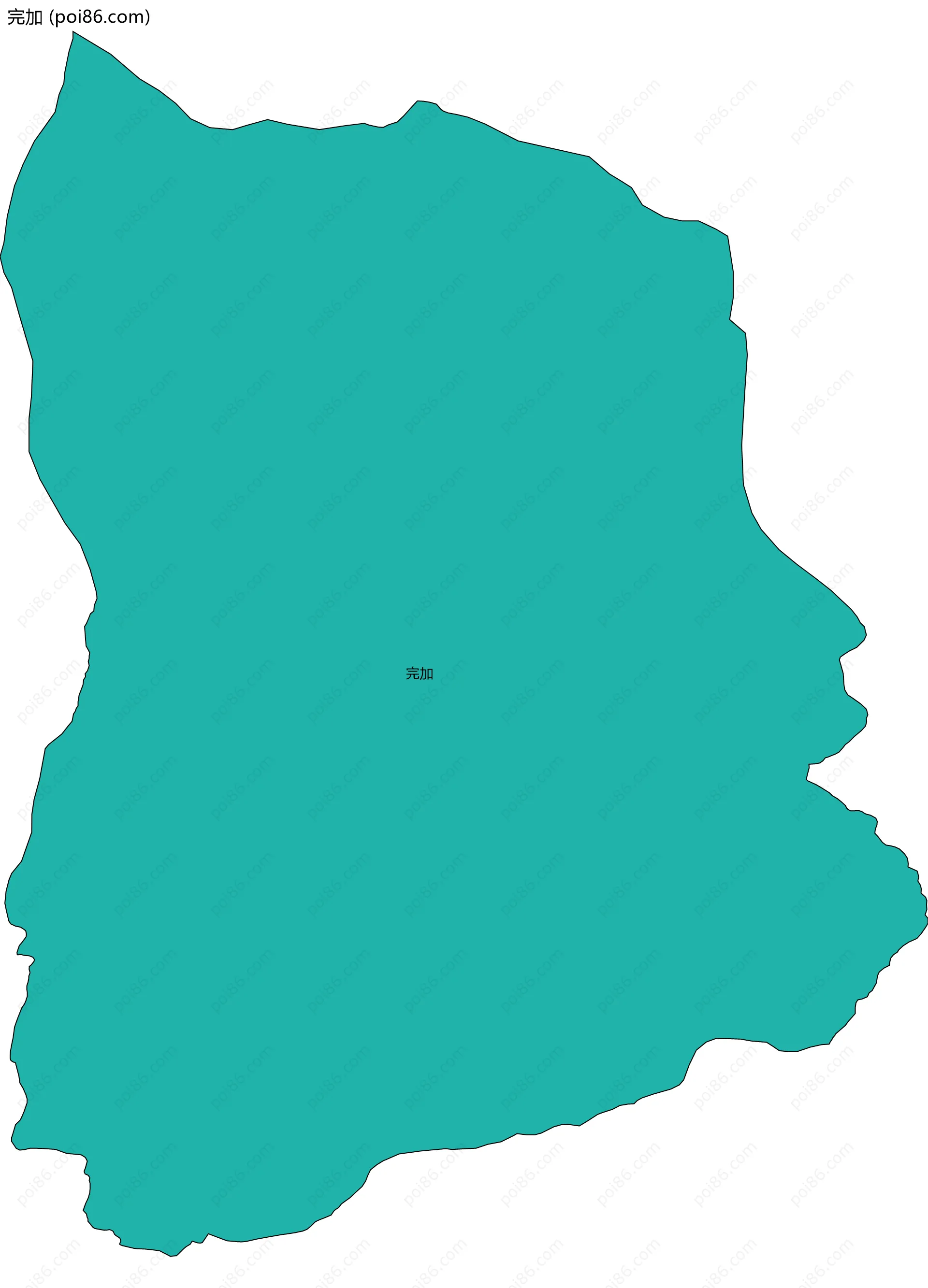 完加边界地图