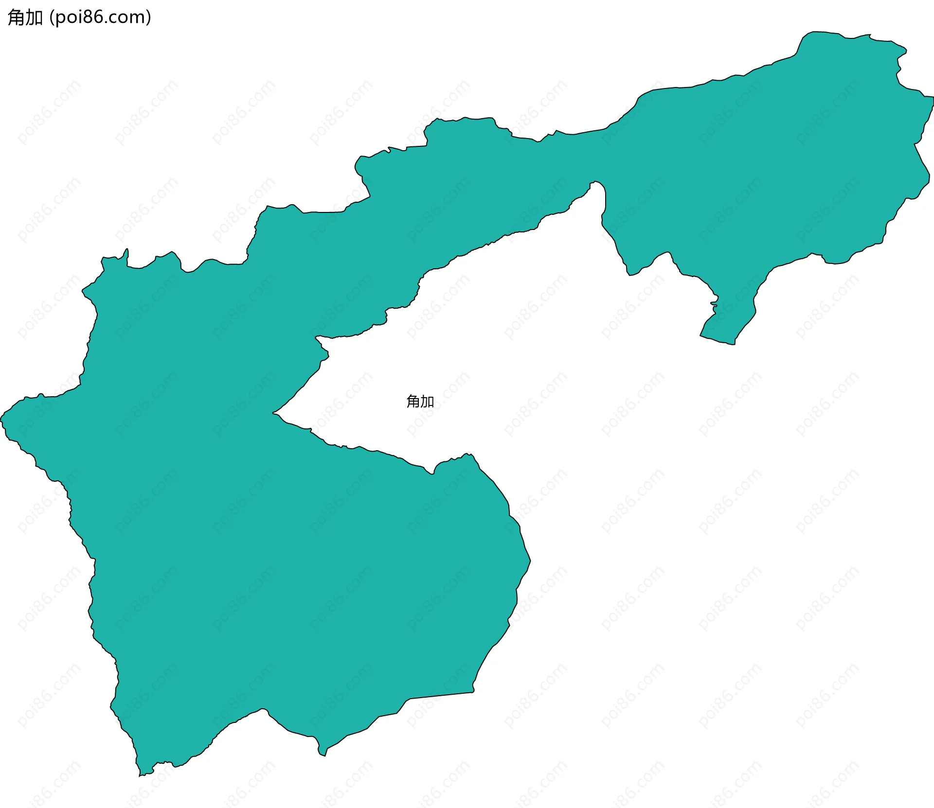 角加边界地图