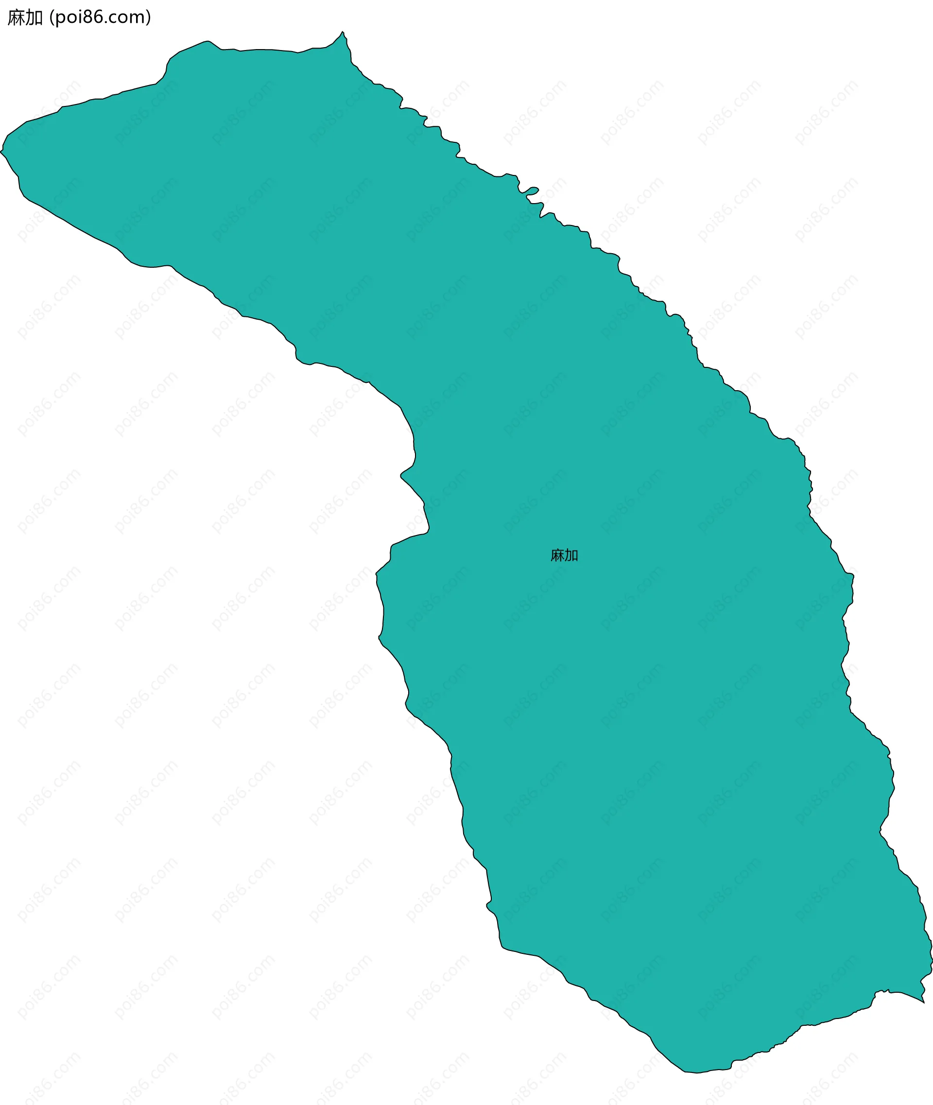 麻加边界地图