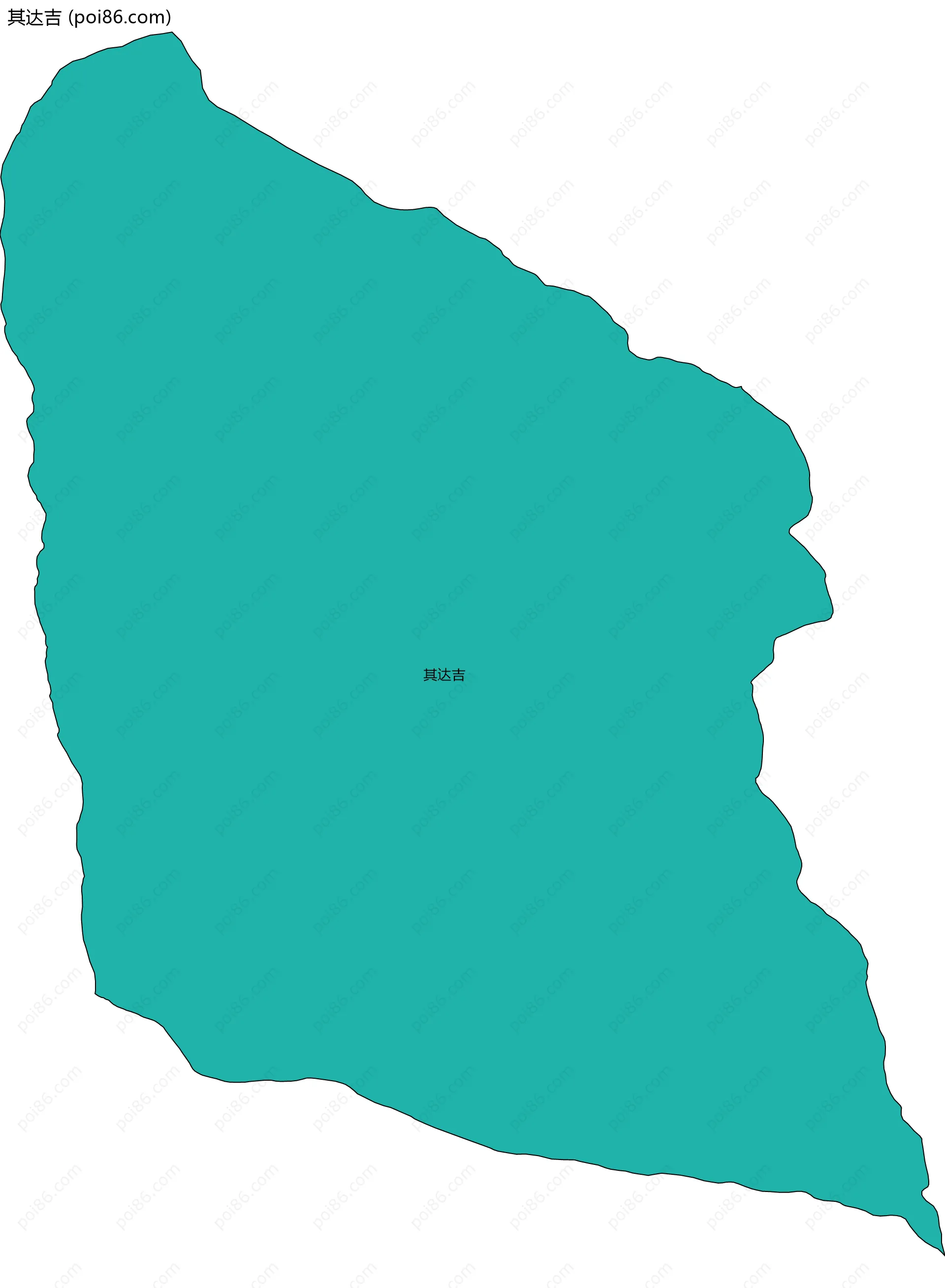 其达吉边界地图