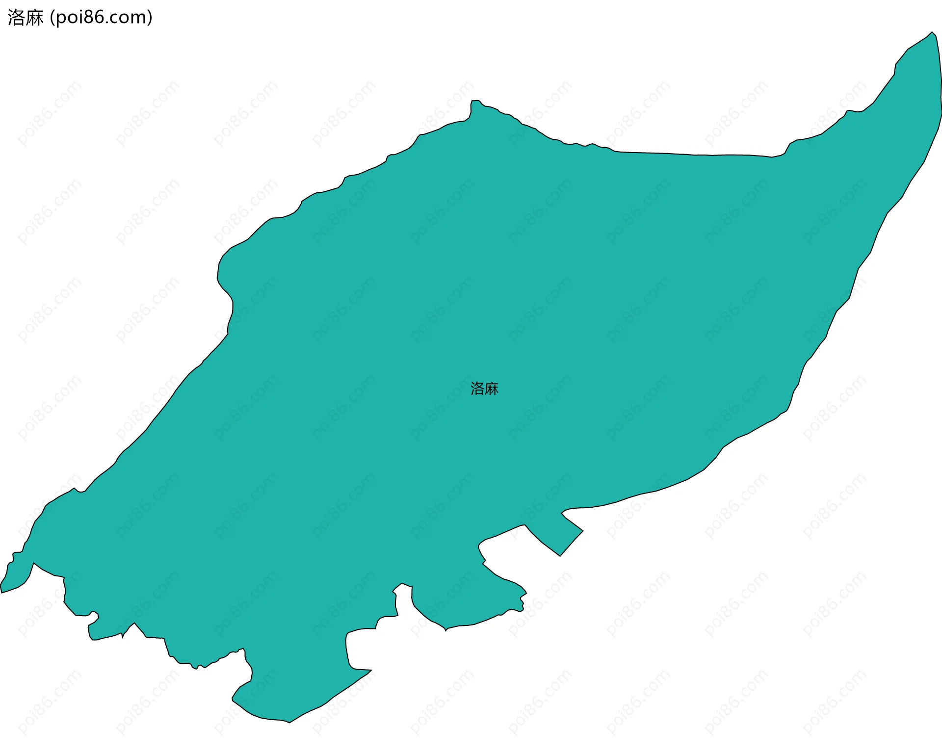 洛麻边界地图