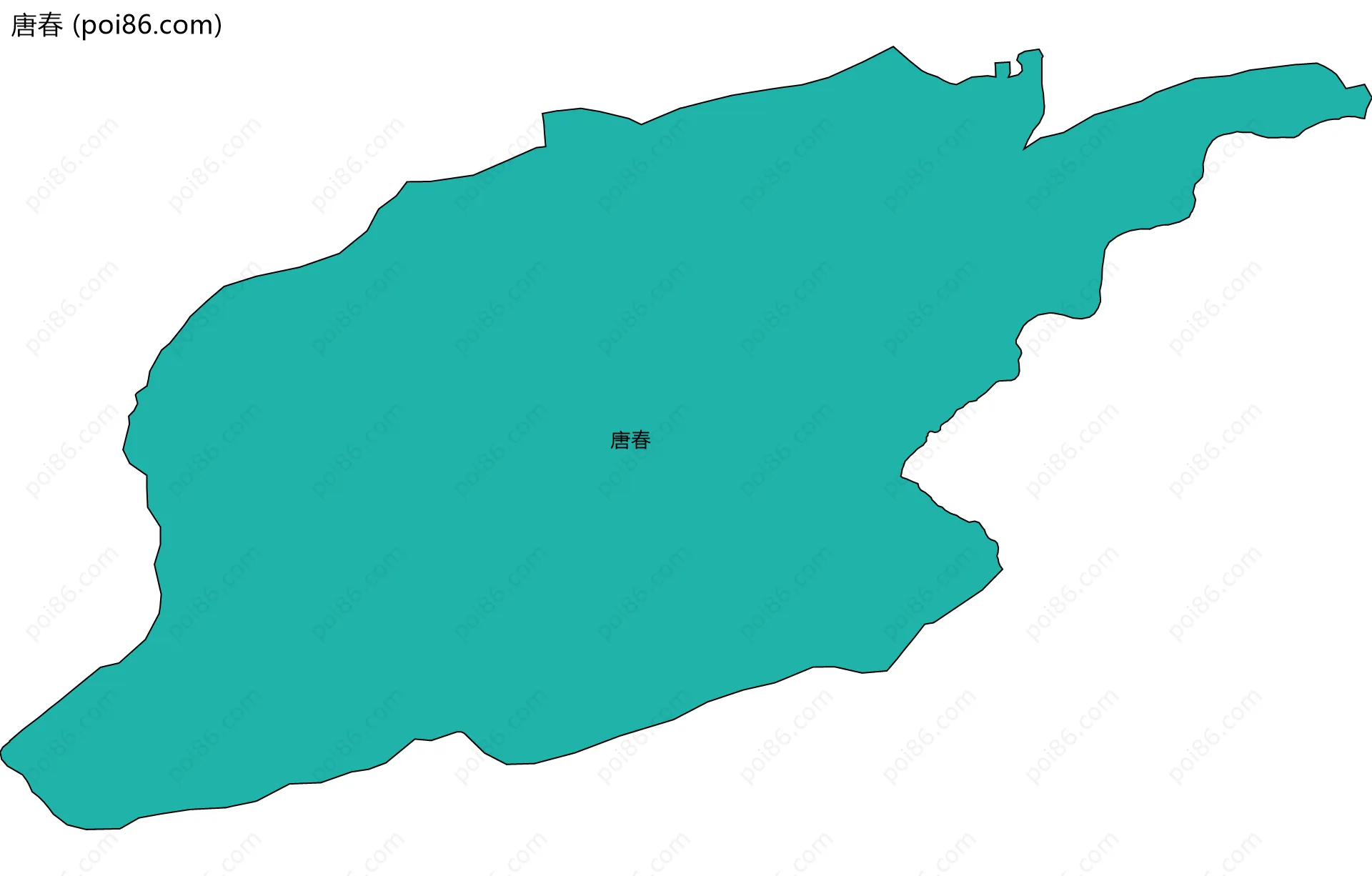 唐春边界地图