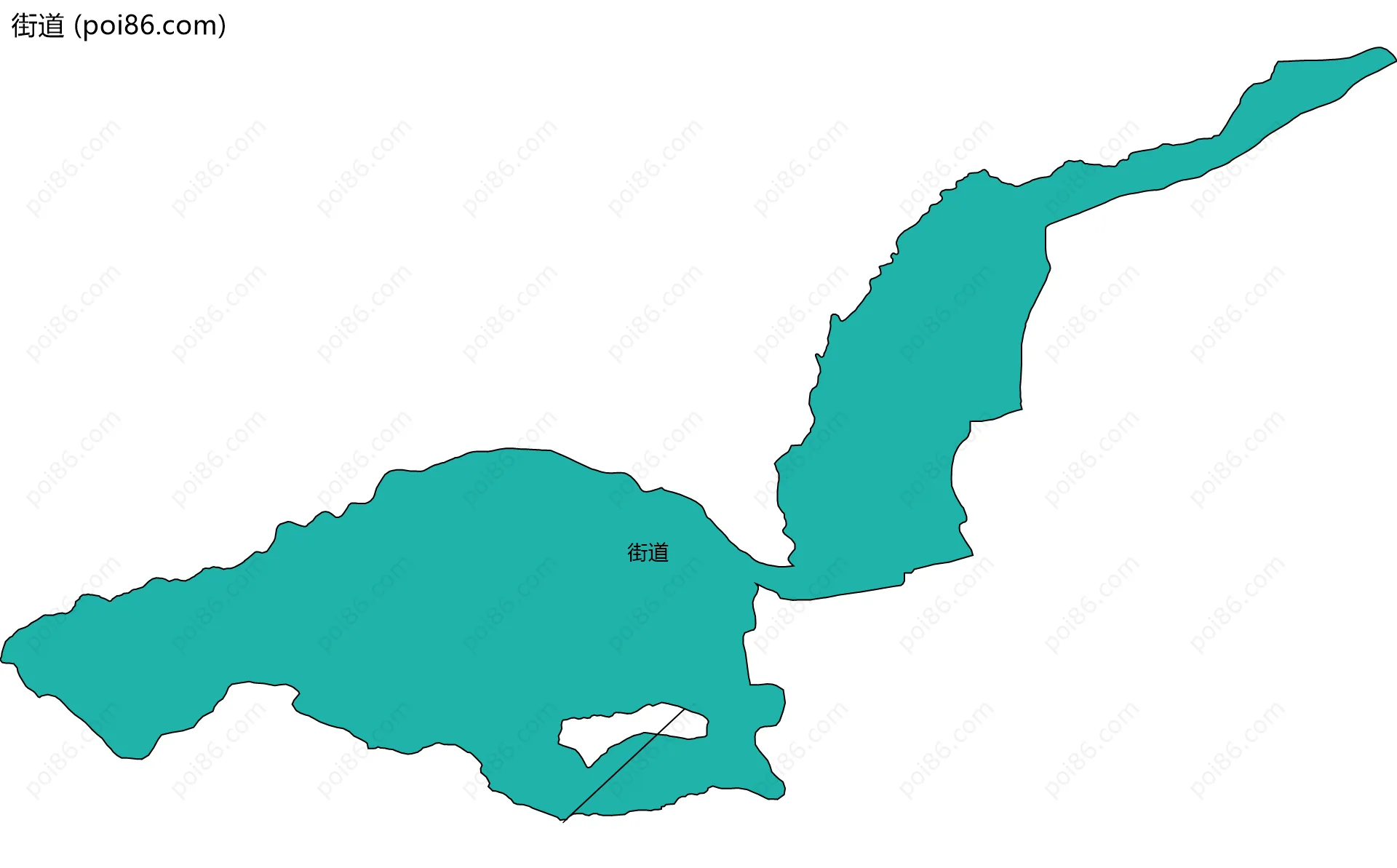 街道边界地图