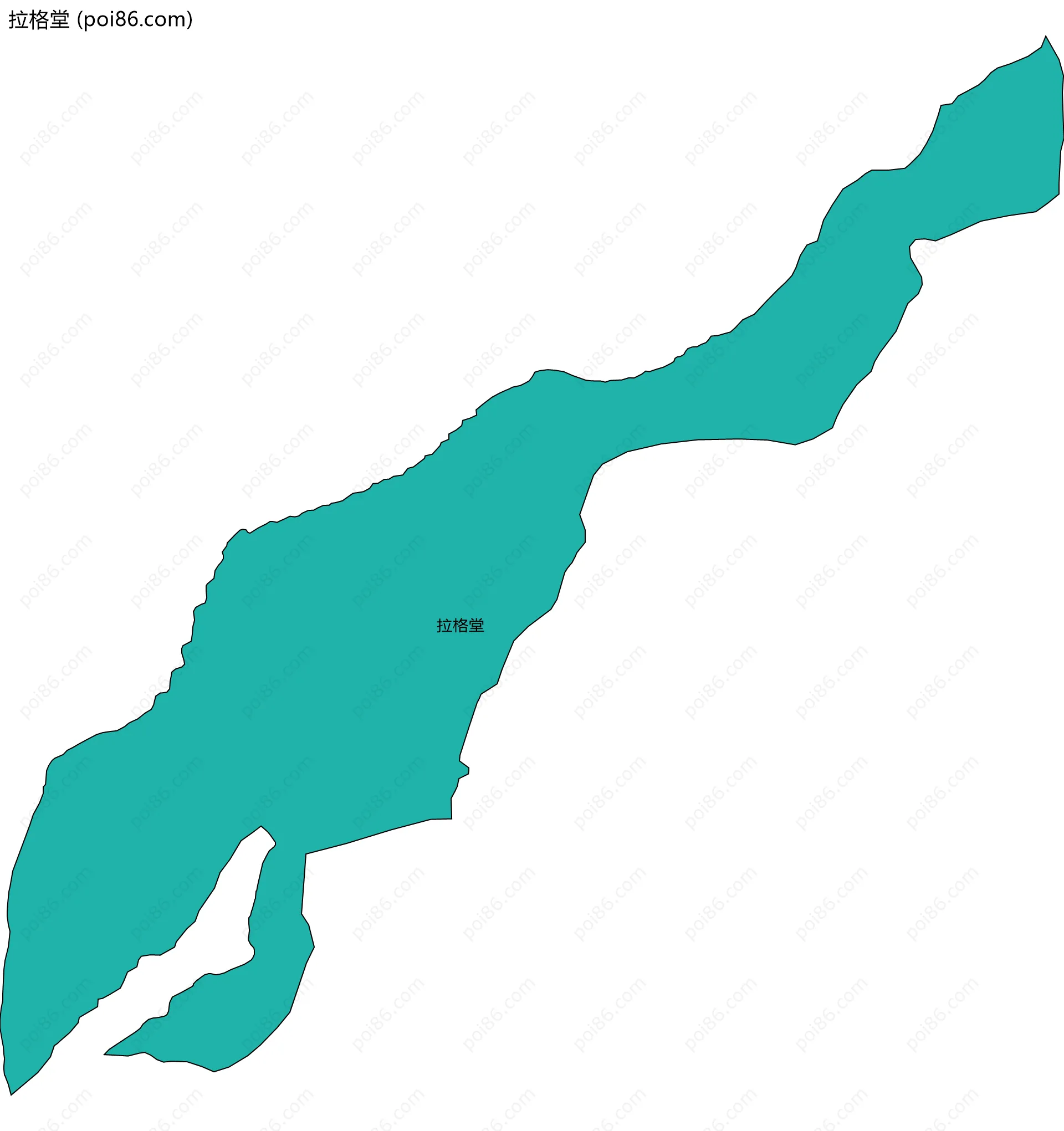 拉格堂边界地图