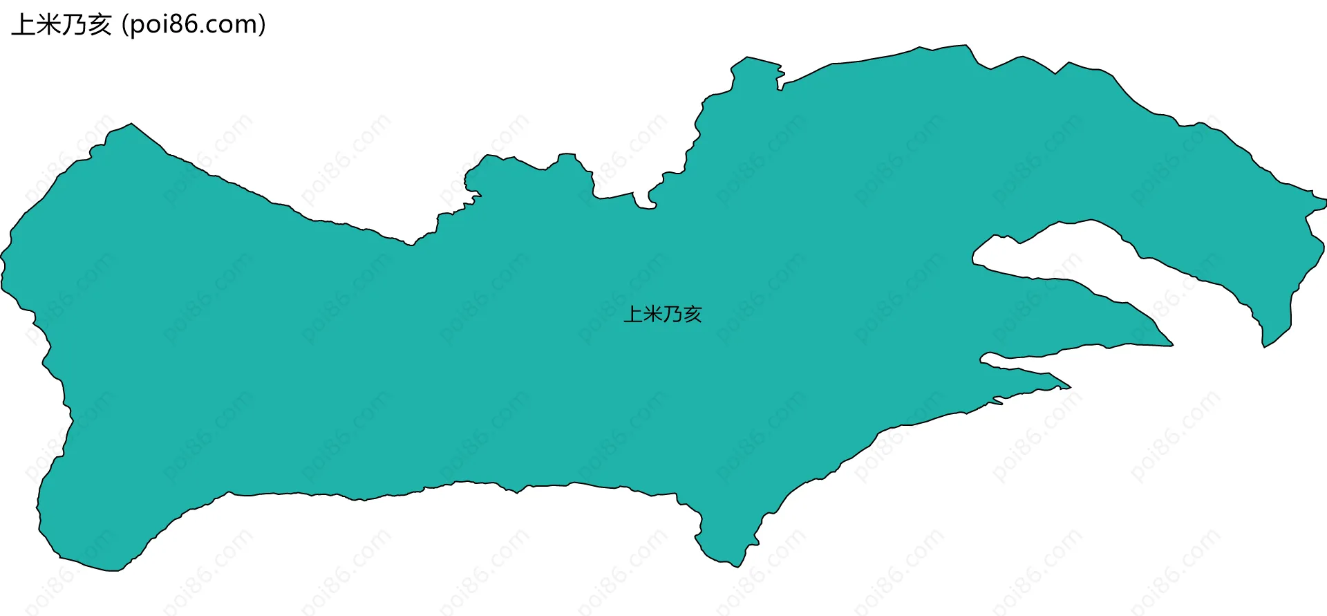 上米乃亥边界地图