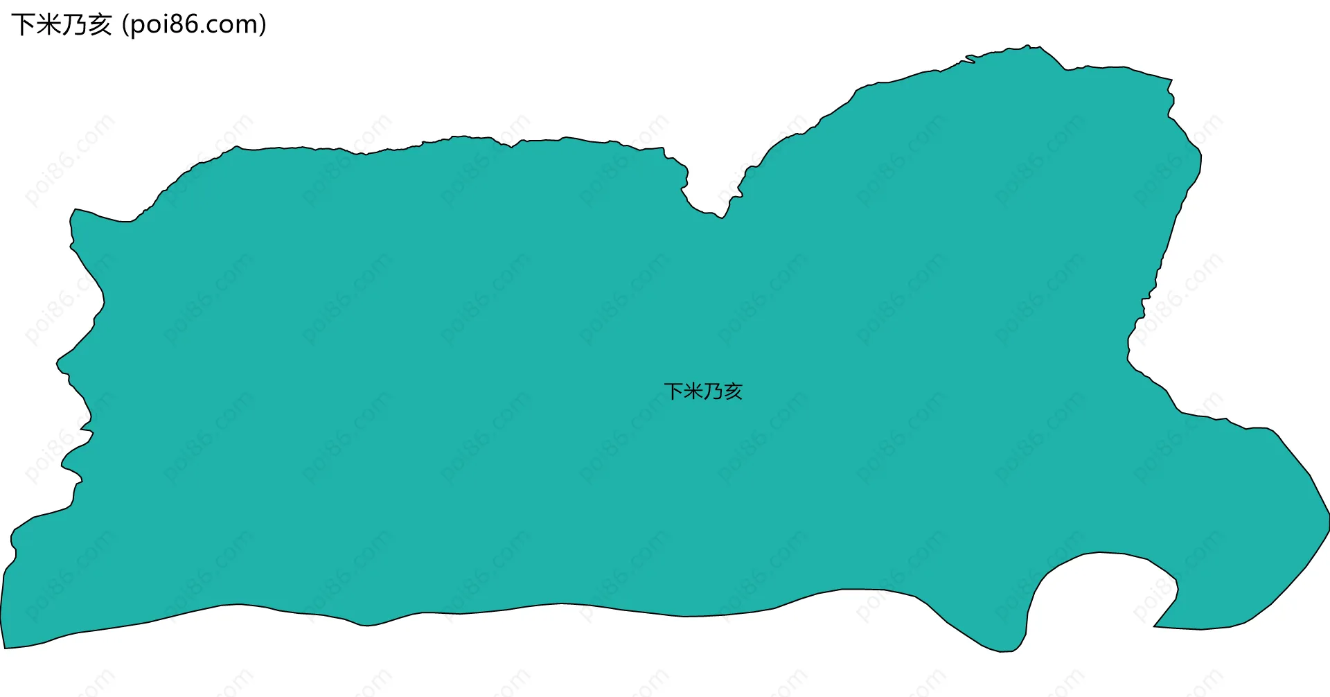 下米乃亥边界地图