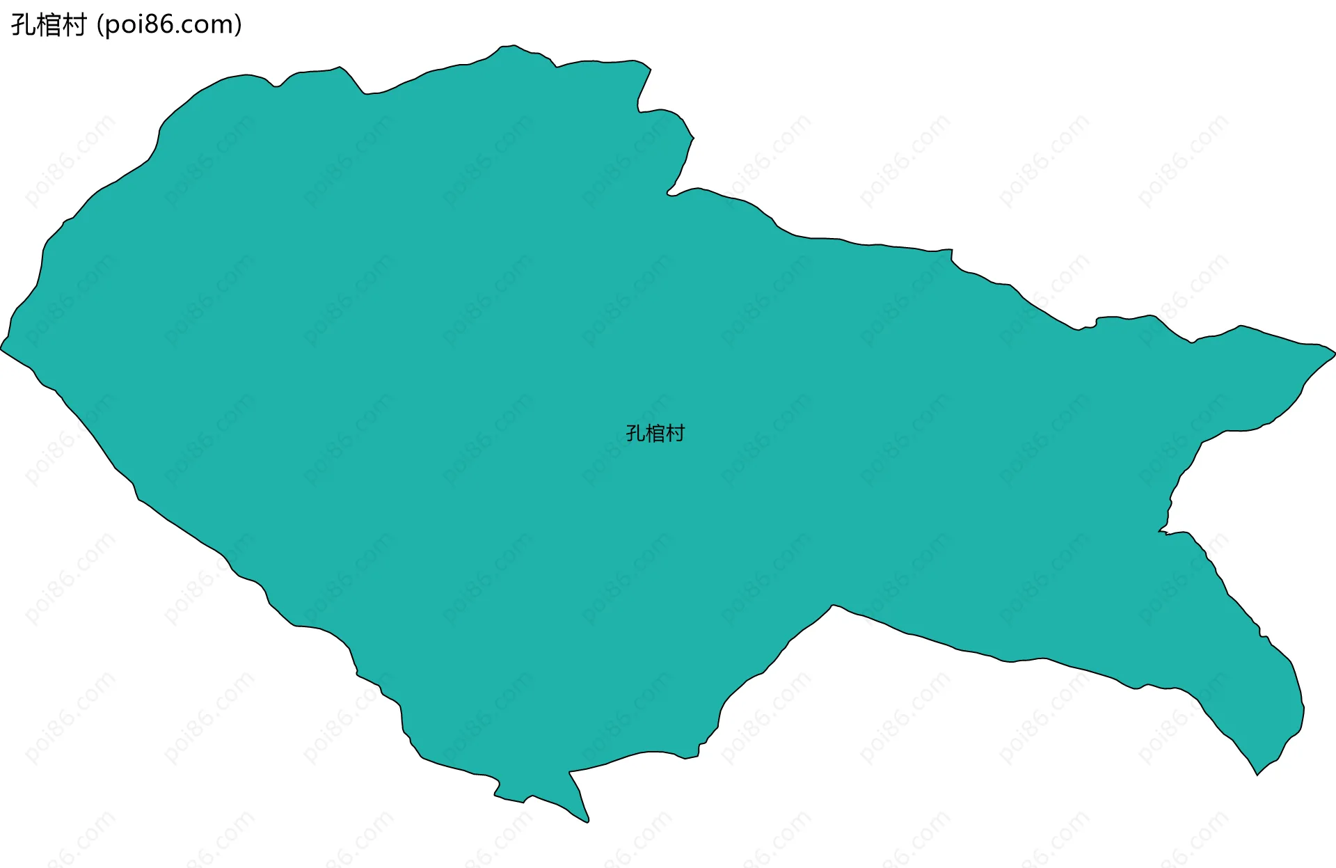 孔棺村边界地图