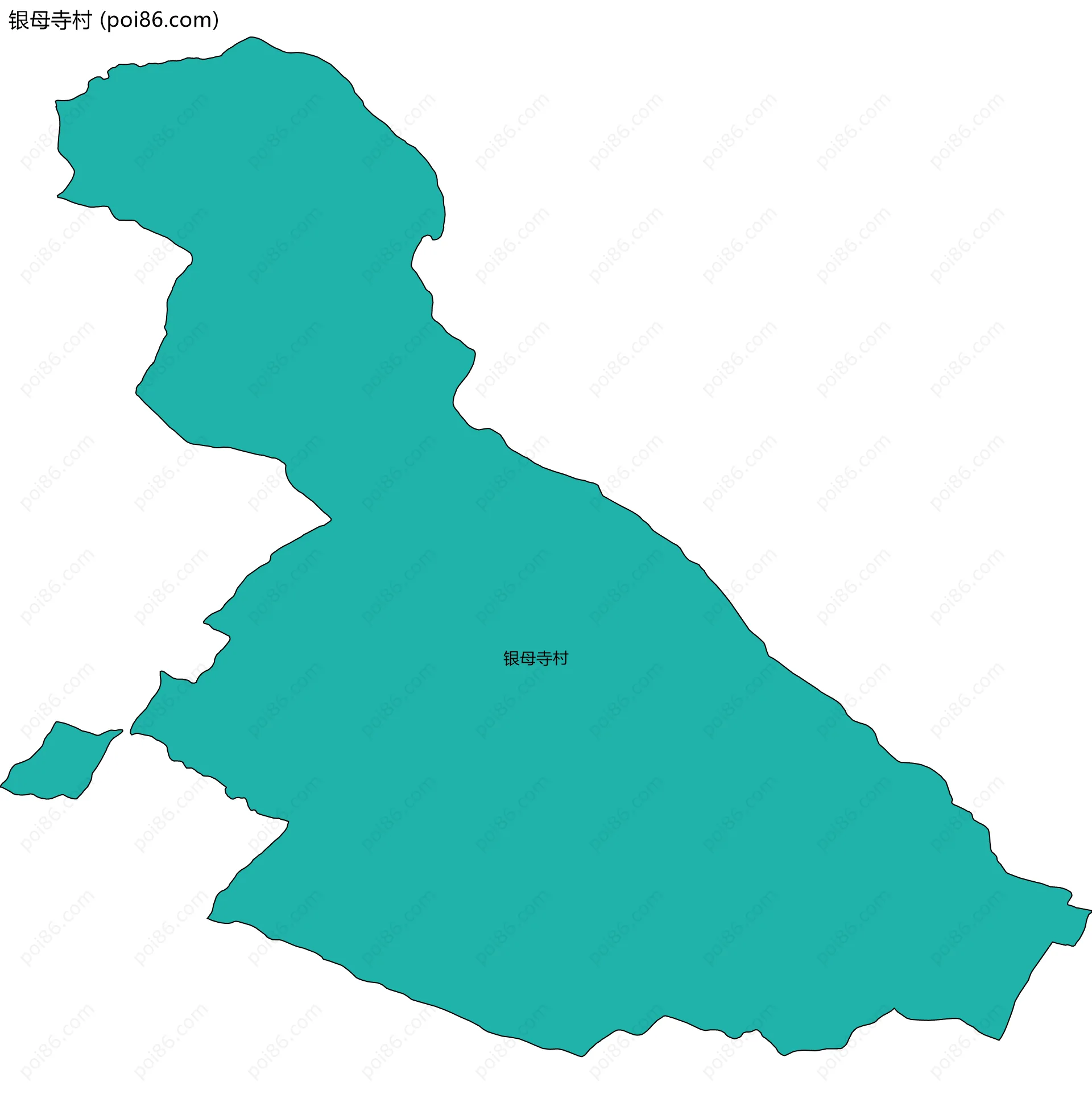 银母寺村边界地图