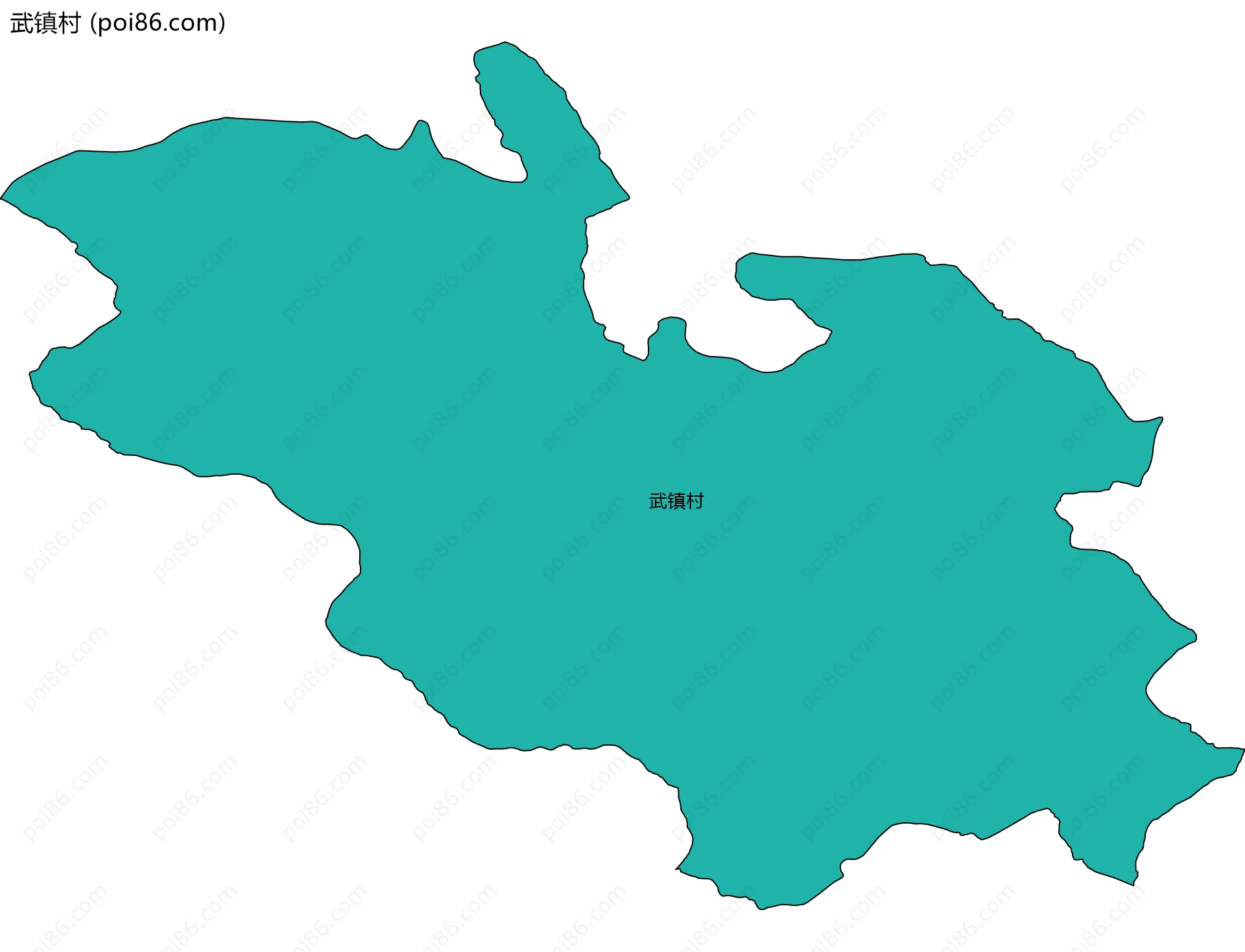 武镇村边界地图