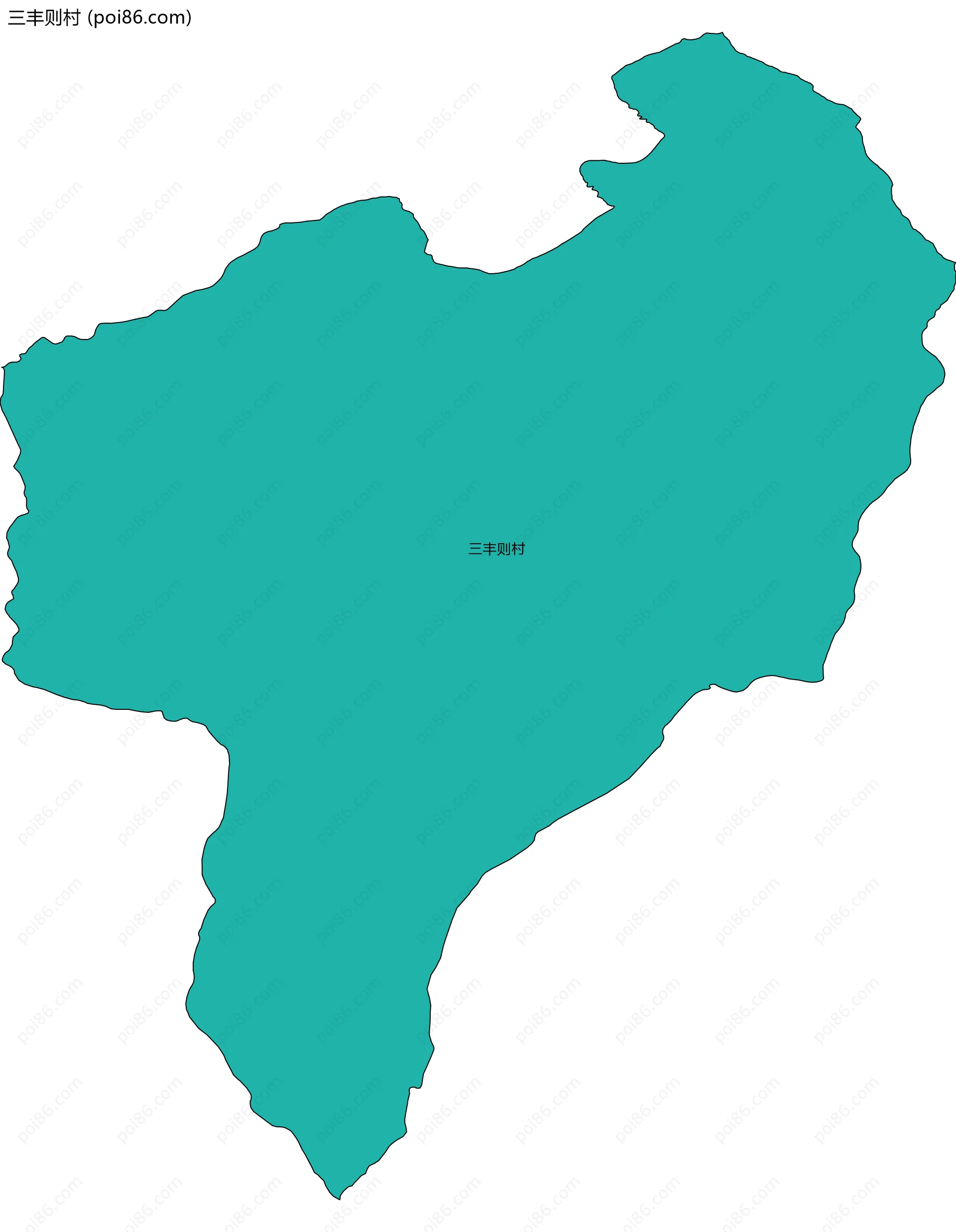 三丰则村边界地图