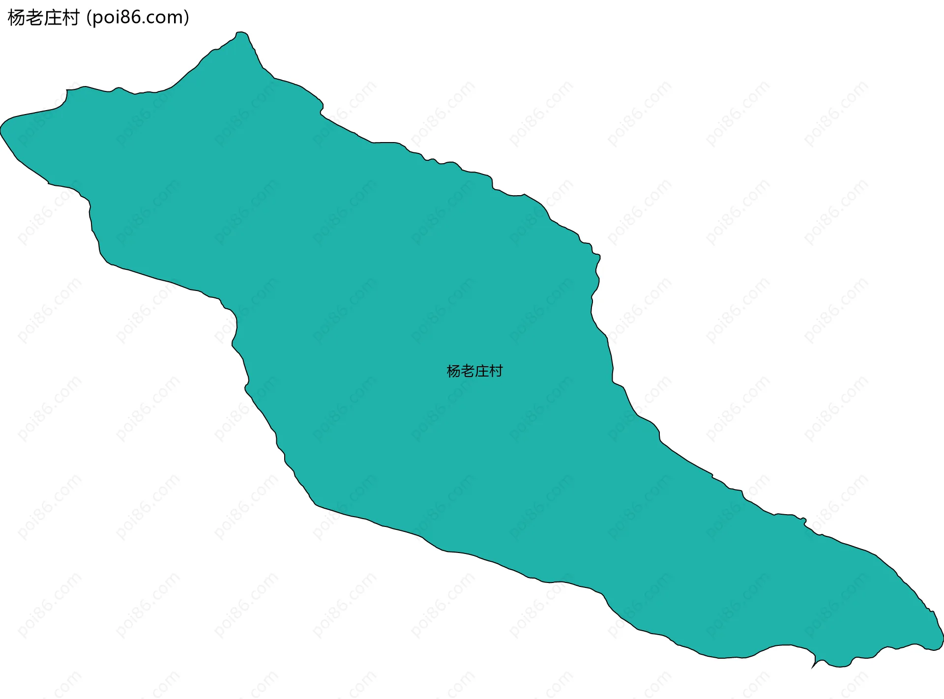 杨老庄村边界地图