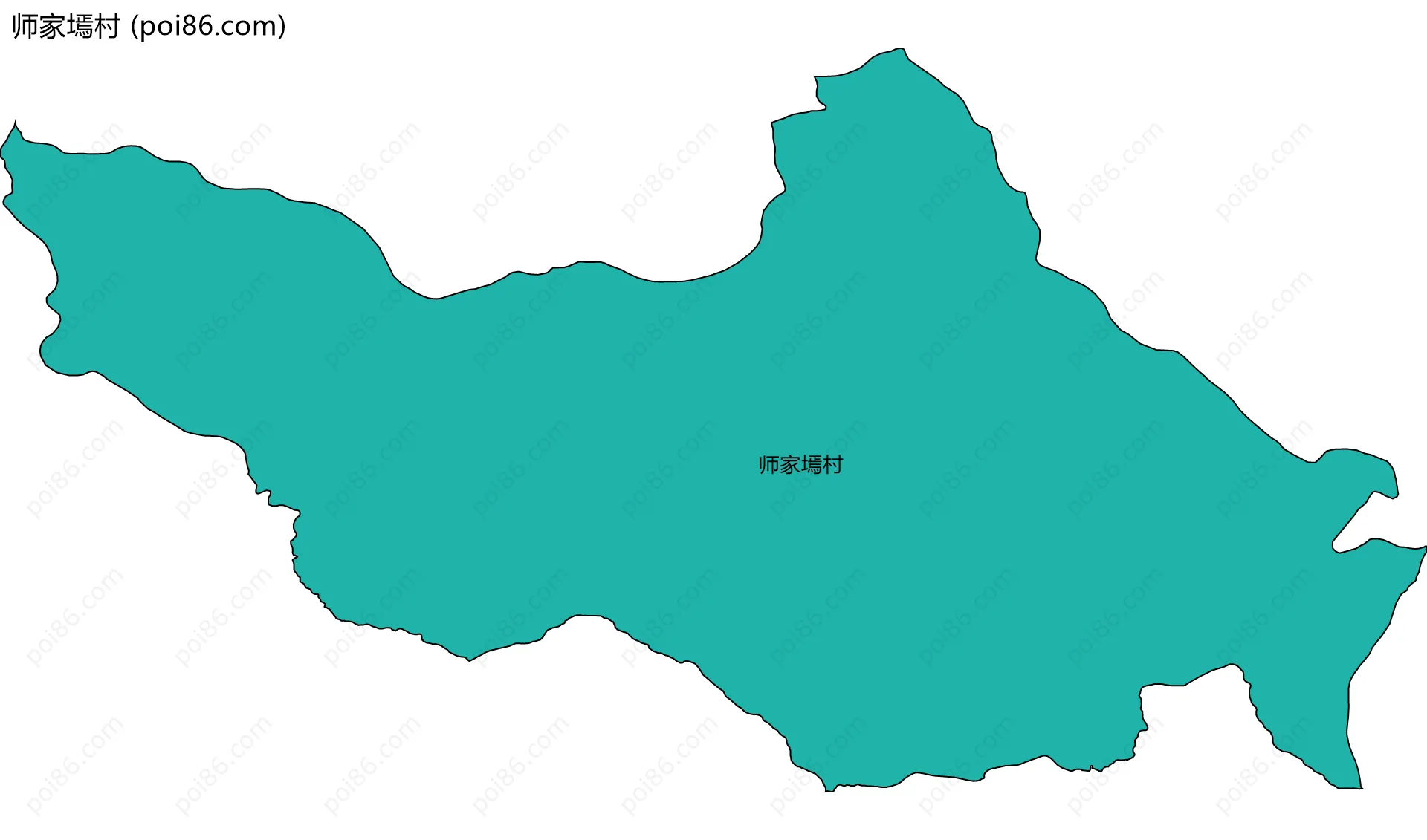 师家墕村边界地图