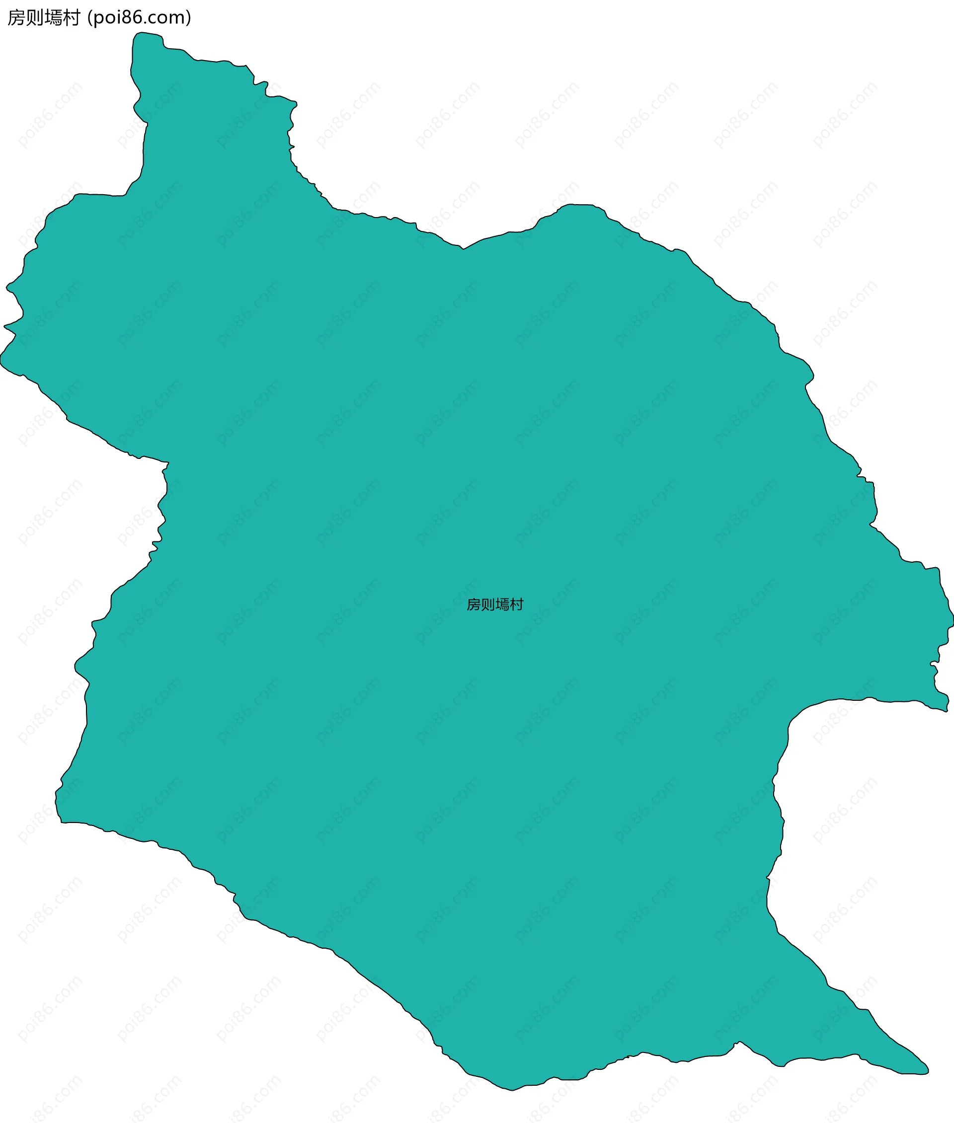 房则墕村边界地图