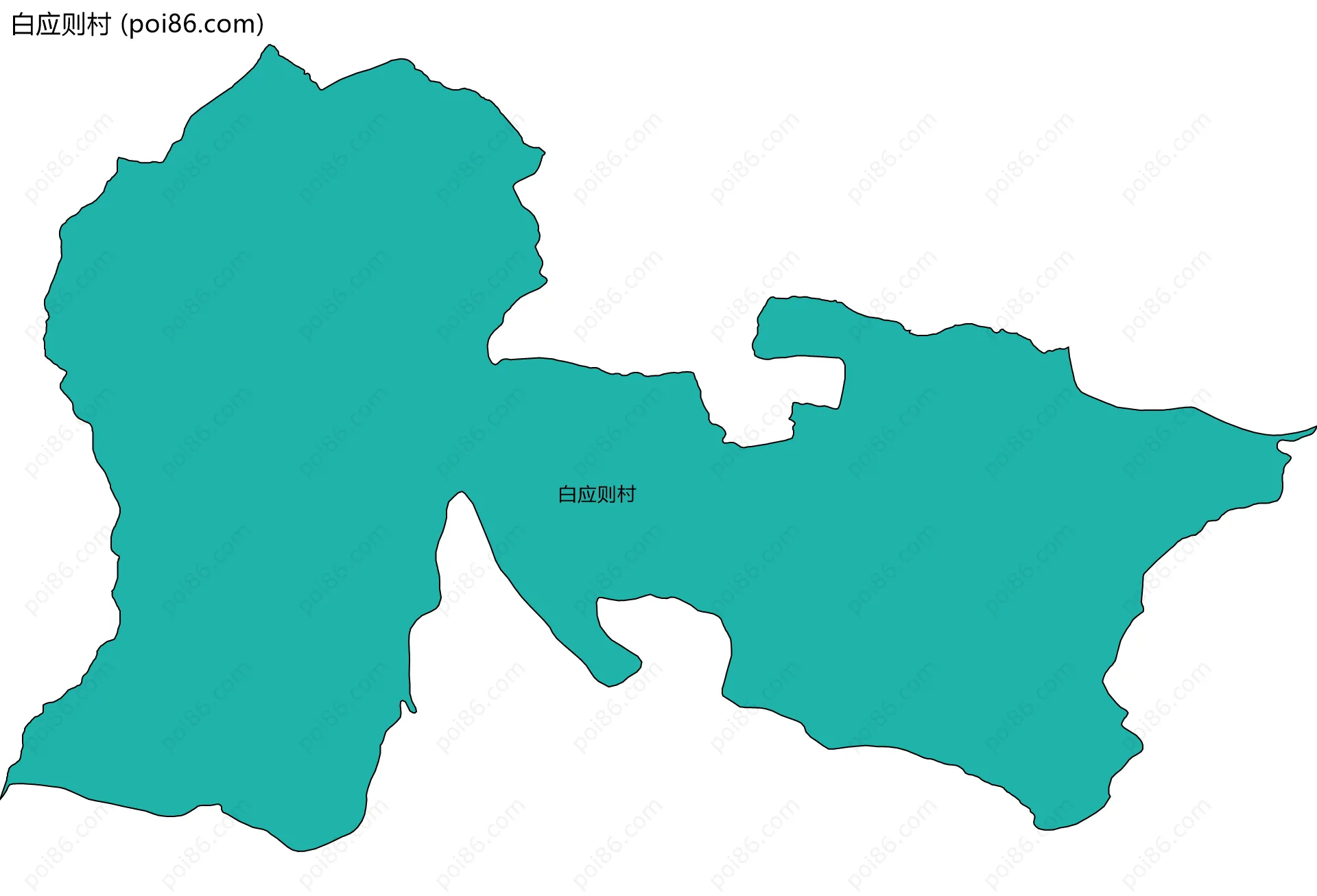 白应则村边界地图