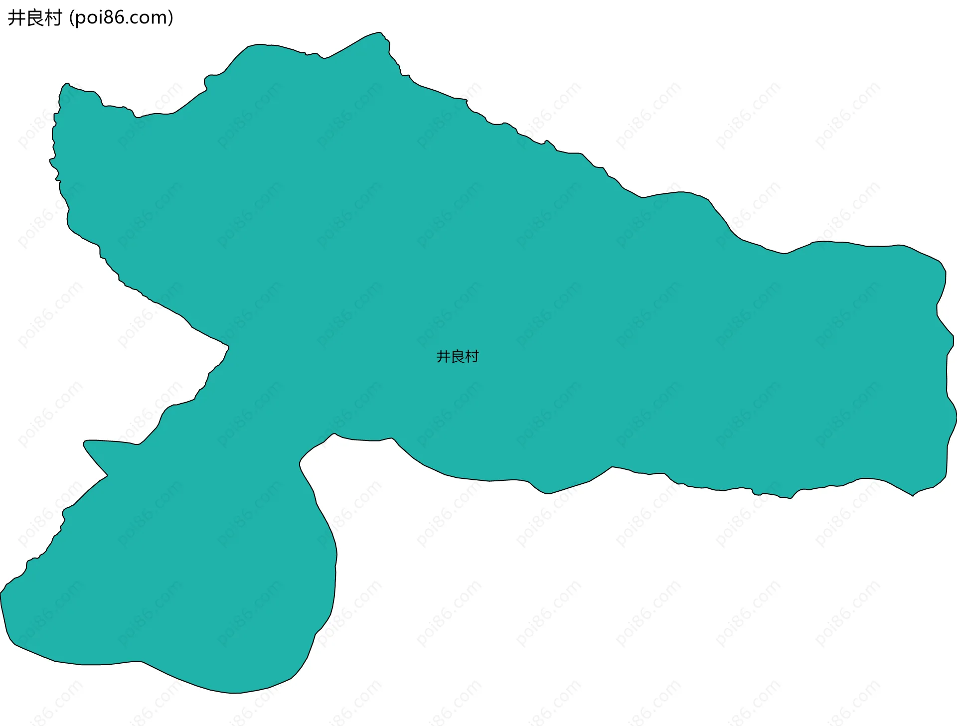 井良村边界地图