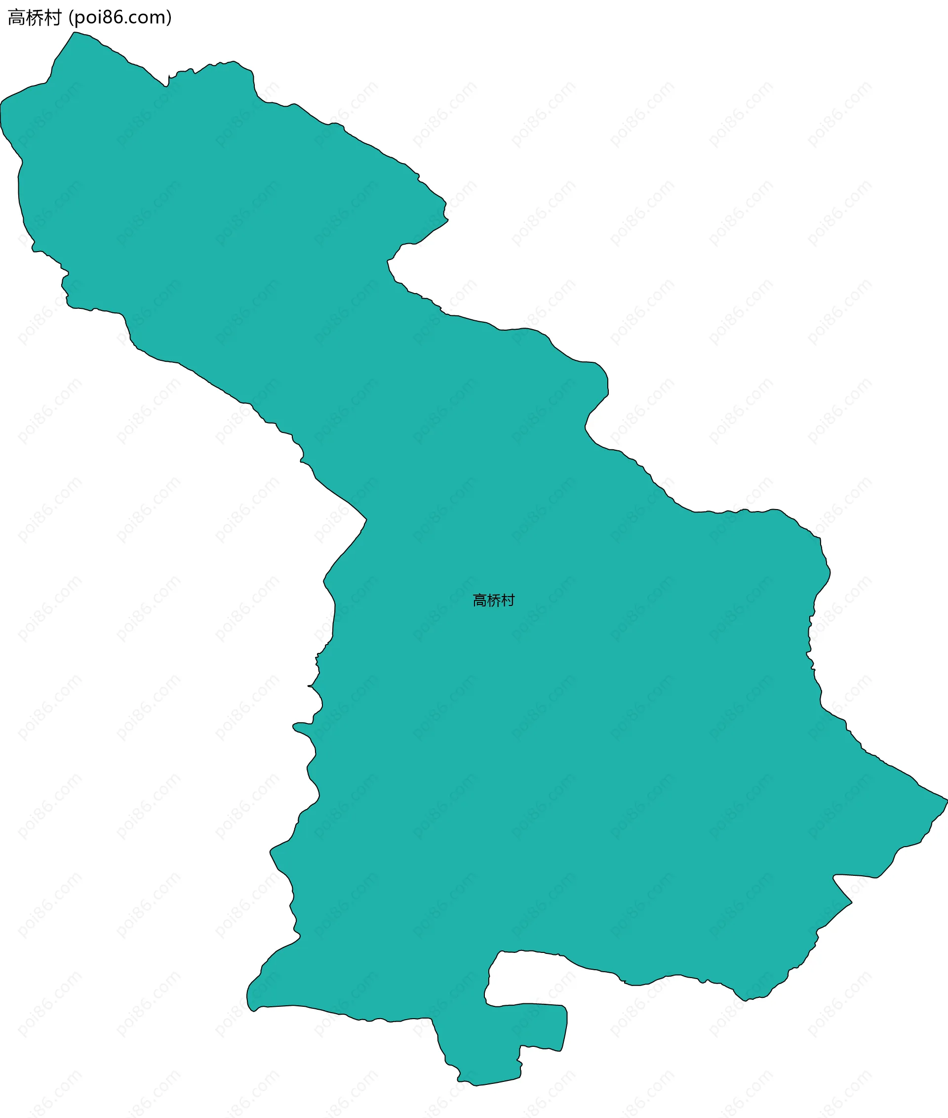 高桥村边界地图