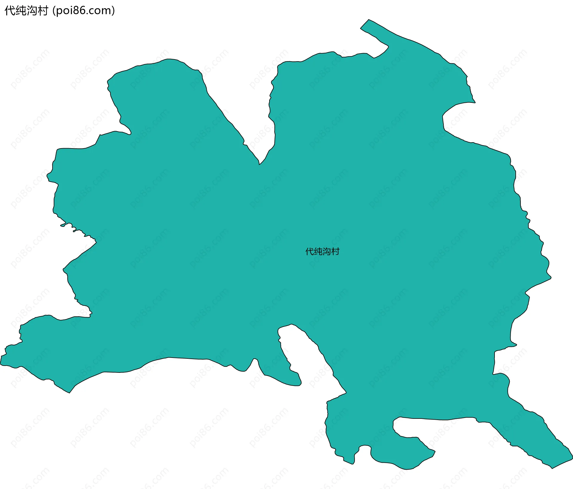 代纯沟村边界地图