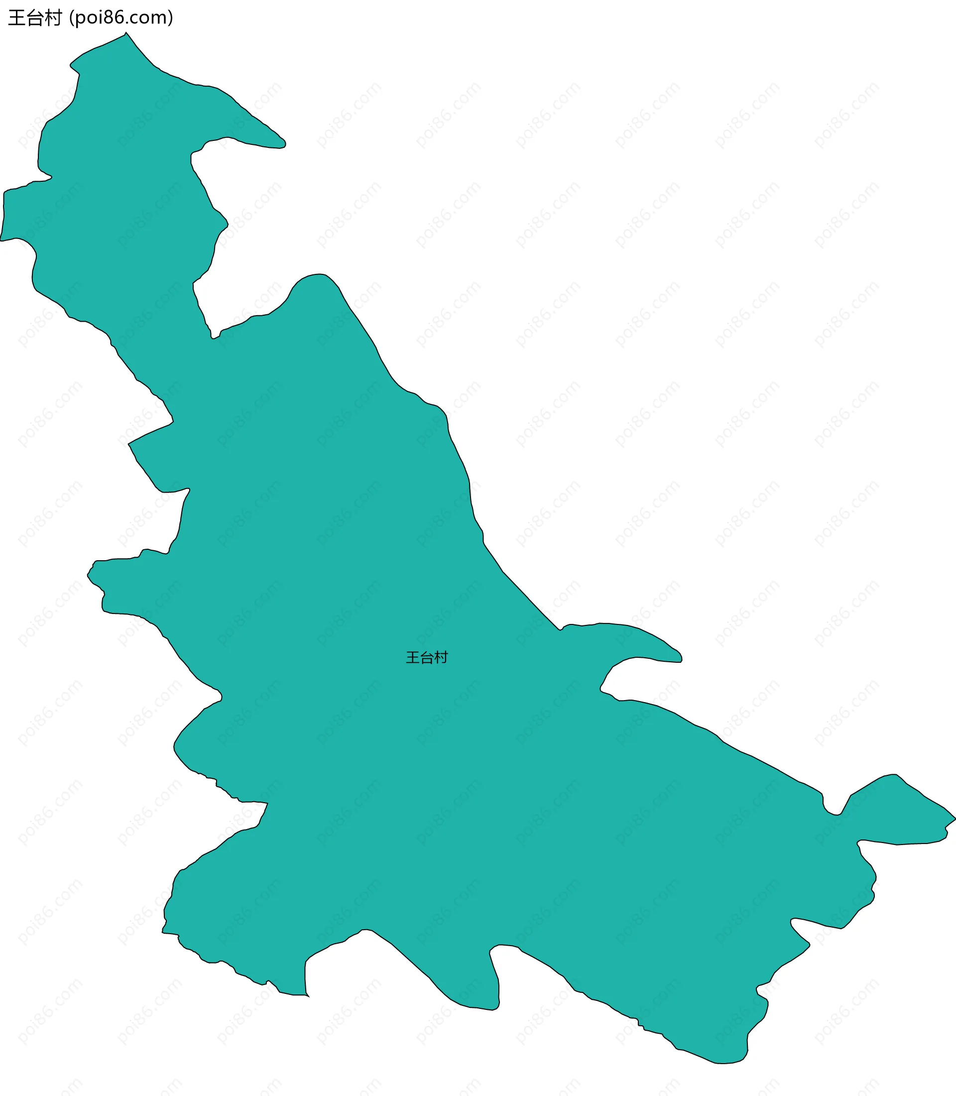 王台村边界地图