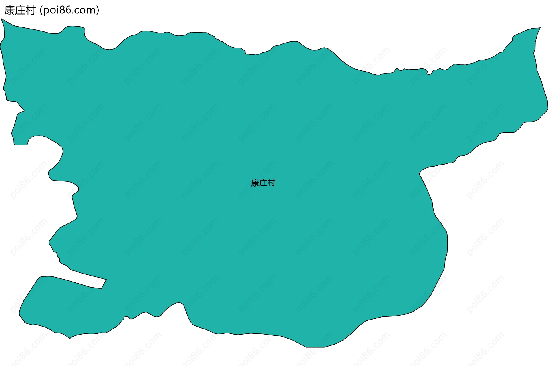 康庄村边界地图