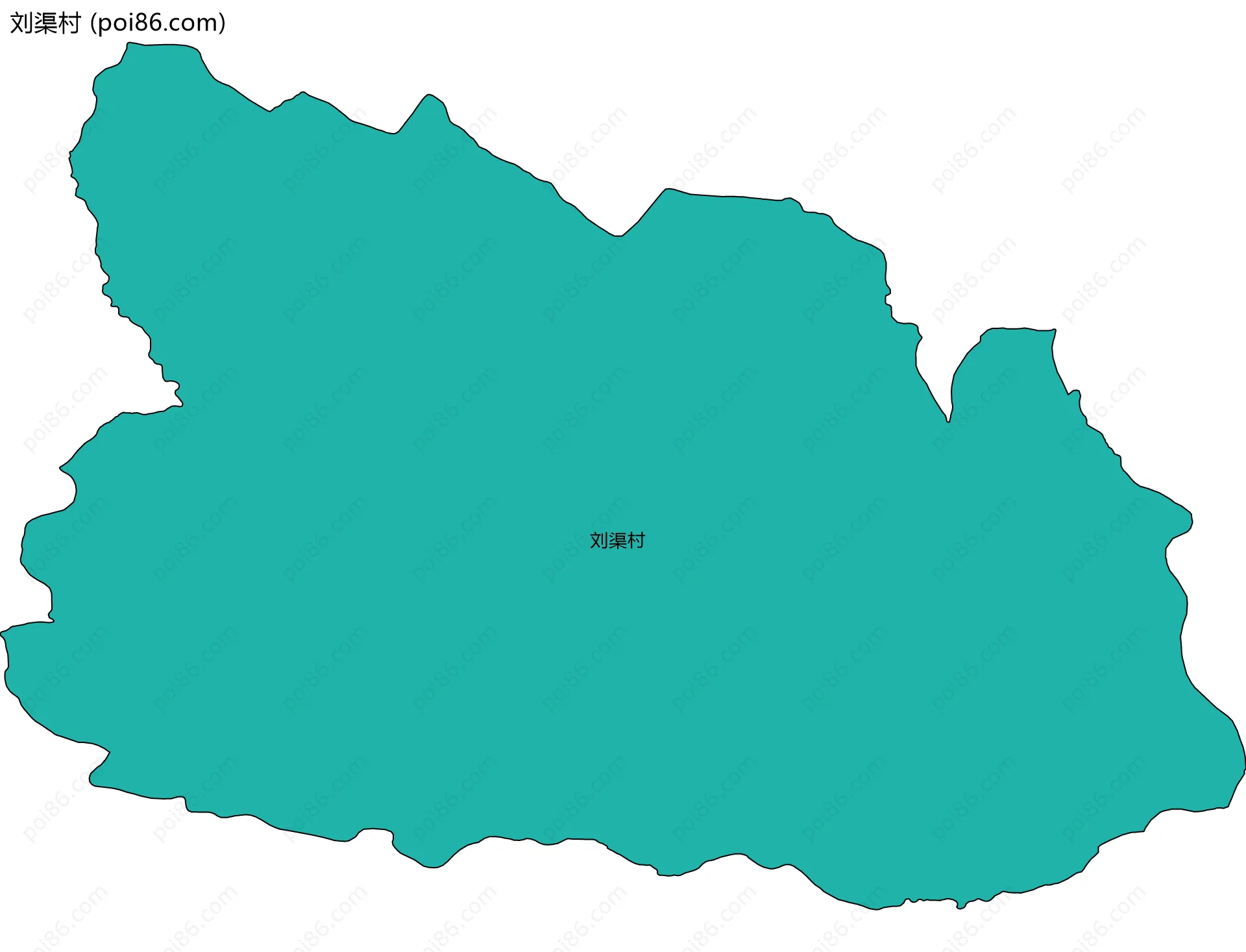 刘渠村边界地图