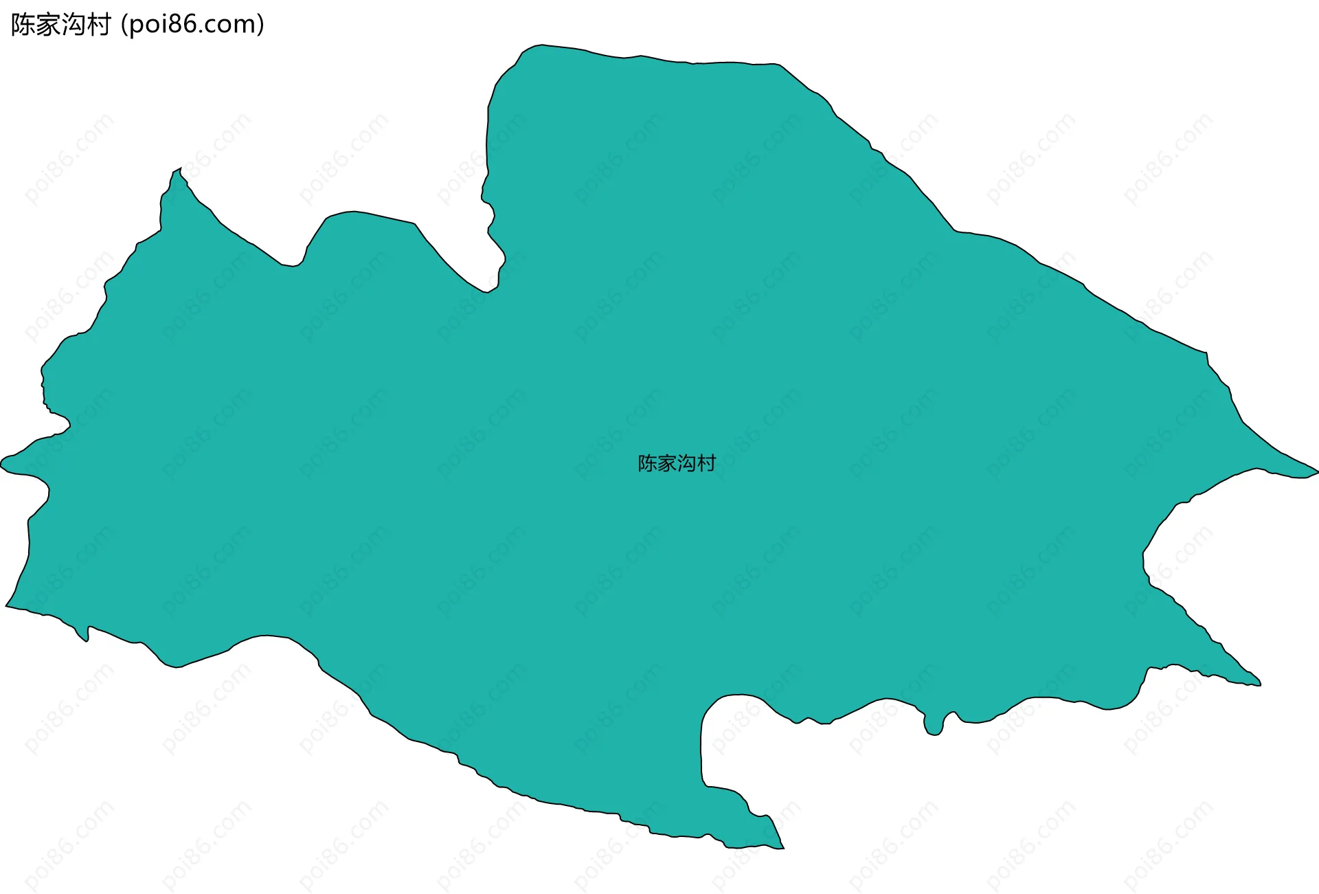 陈家沟村边界地图