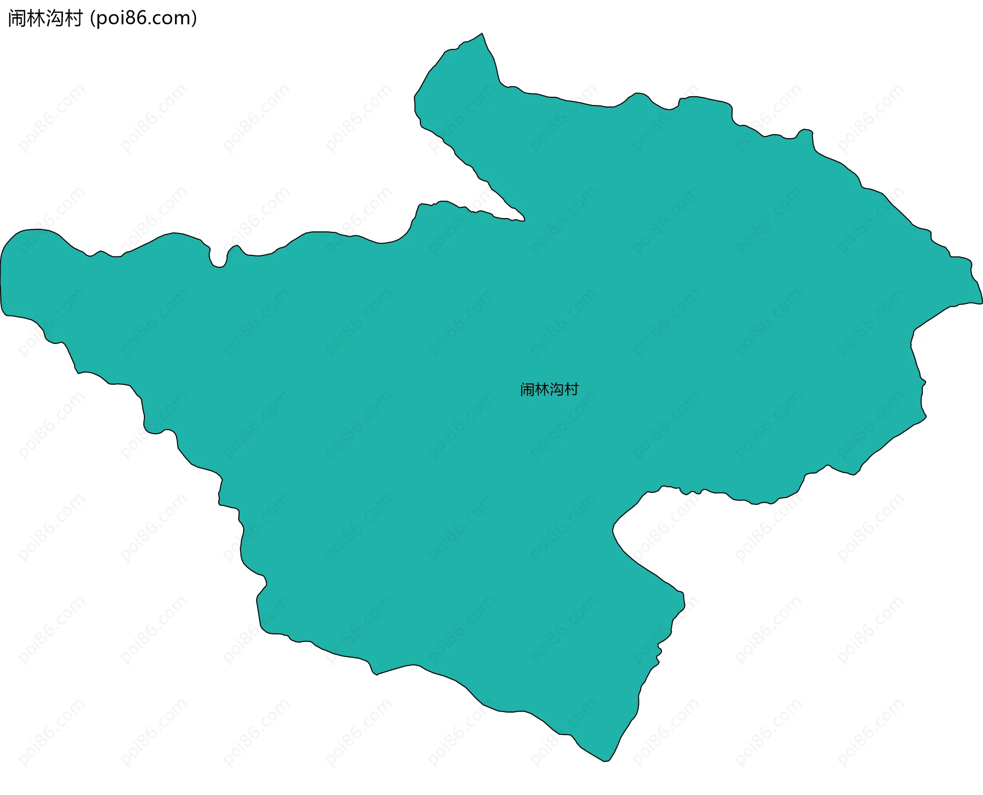 闹林沟村边界地图