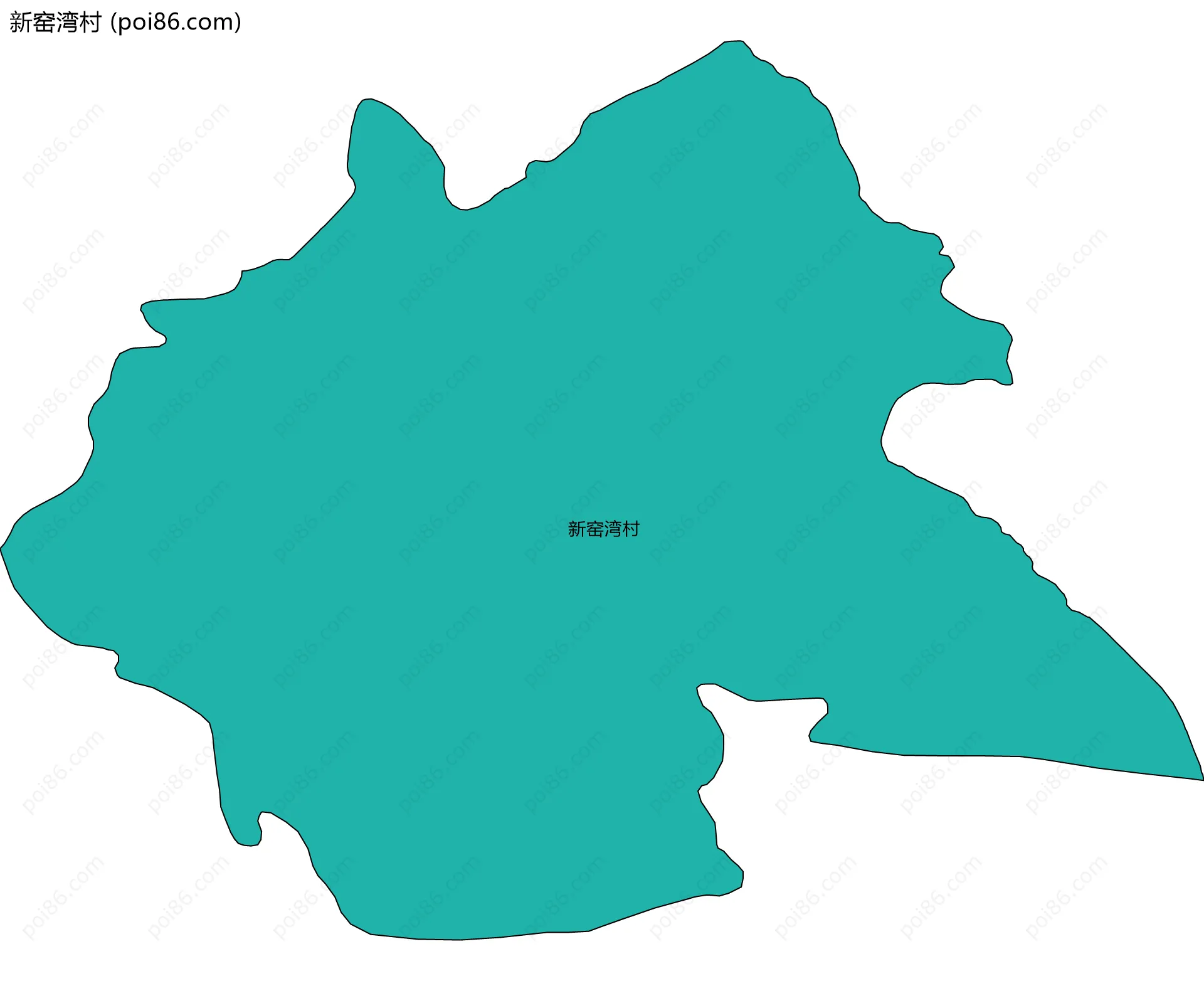 新窑湾村边界地图