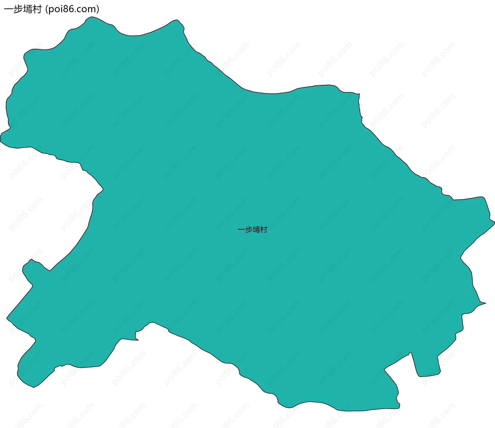 一步墕村边界地图