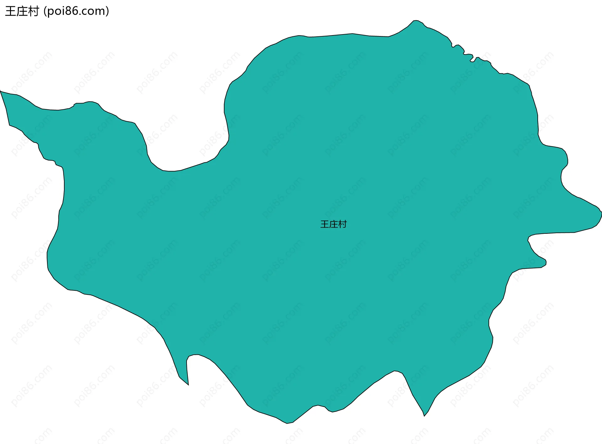 王庄村边界地图