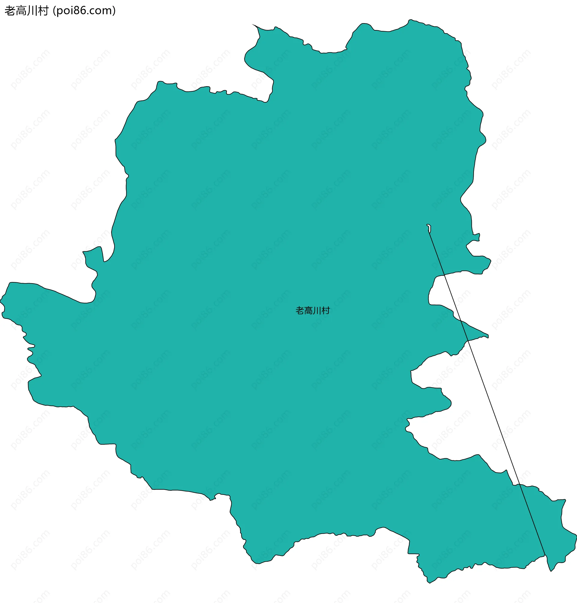 老高川村边界地图