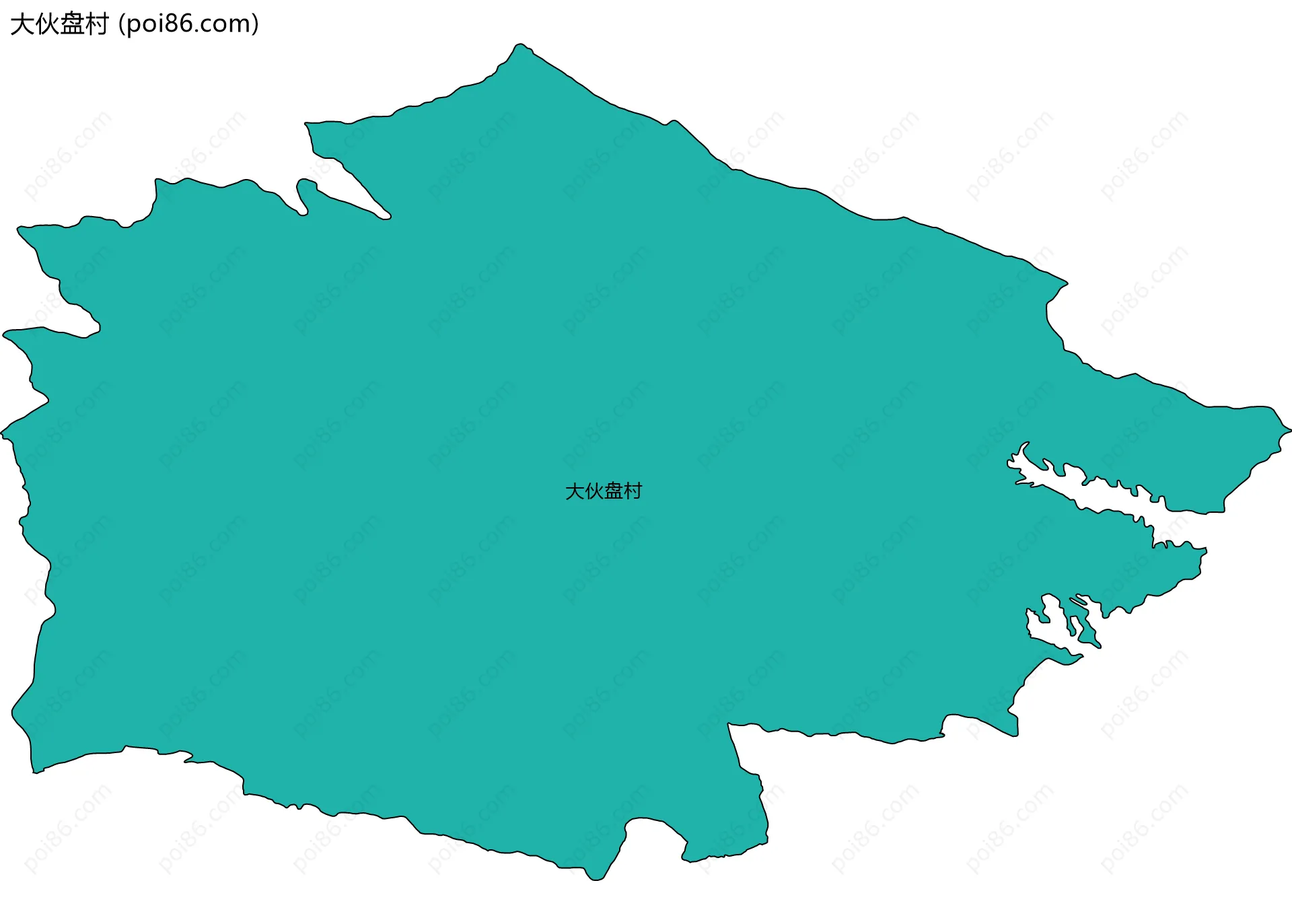大伙盘村边界地图