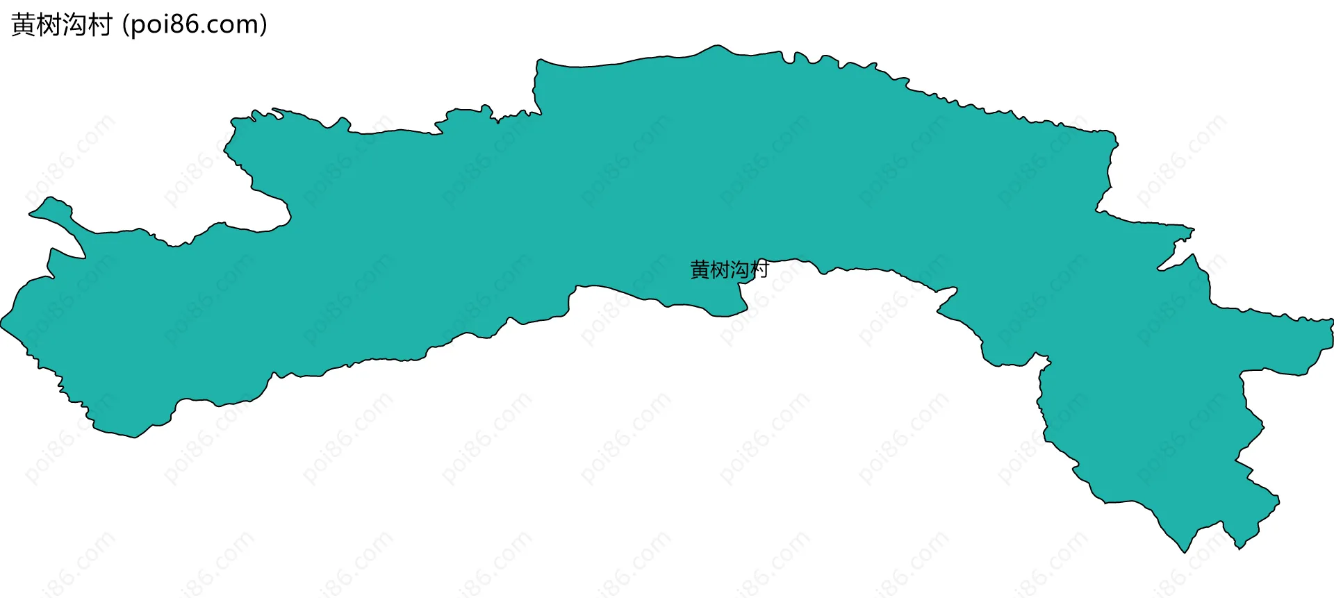 黄树沟村边界地图