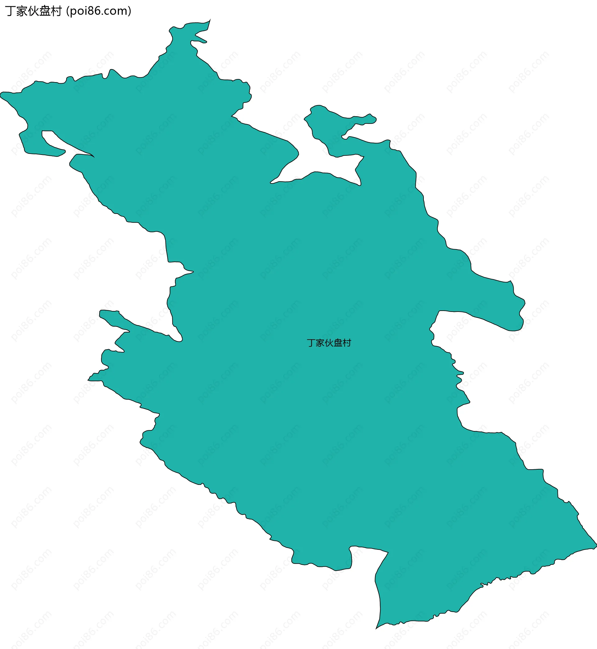 丁家伙盘村边界地图