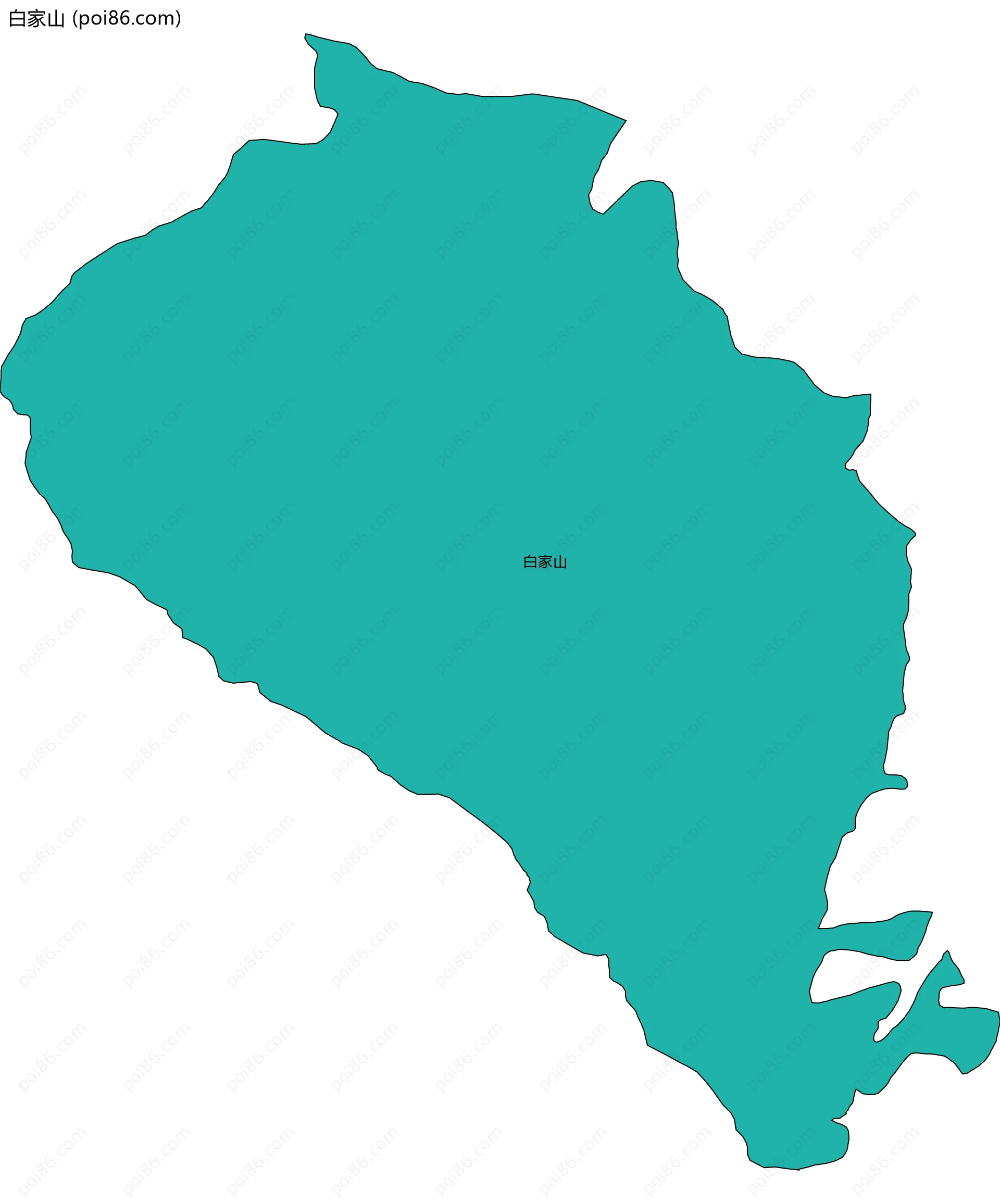 白家山边界地图