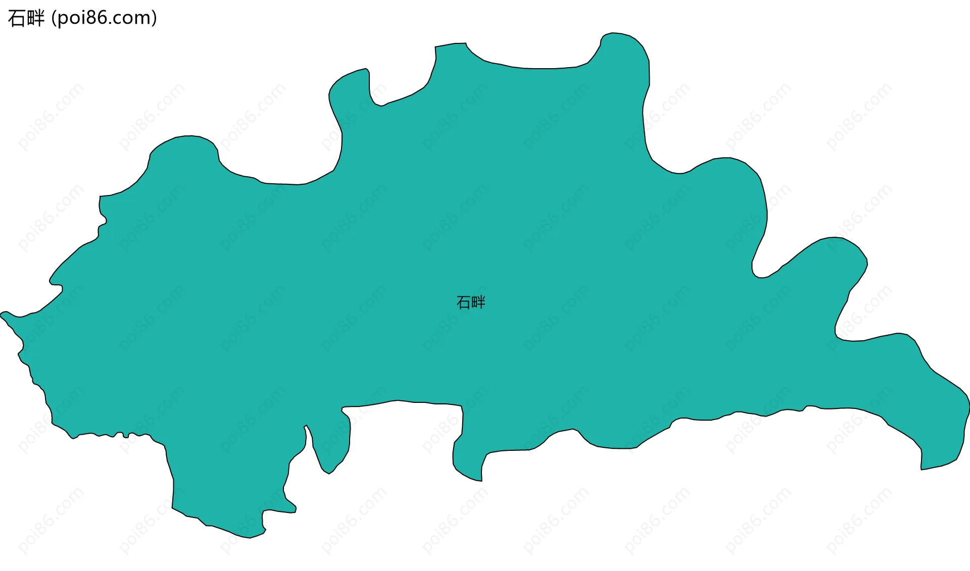 石畔边界地图