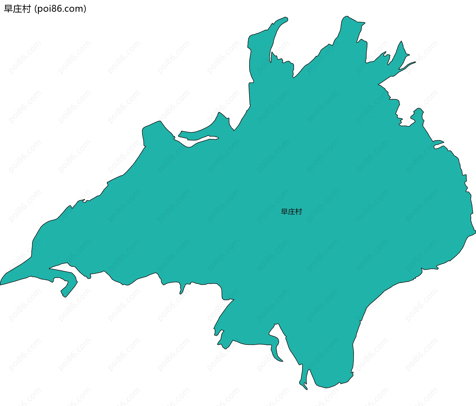 早庄村边界地图