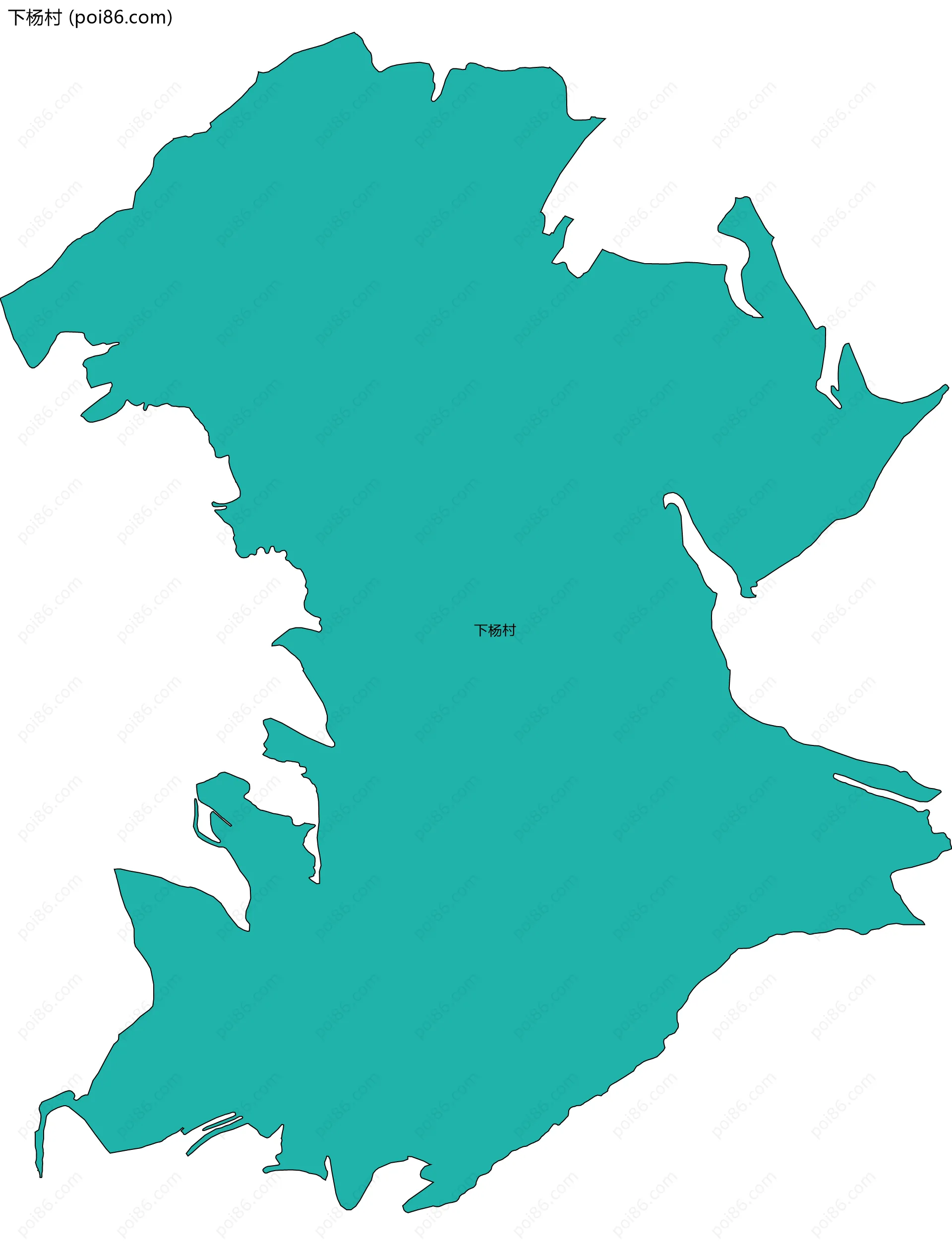 下杨村边界地图