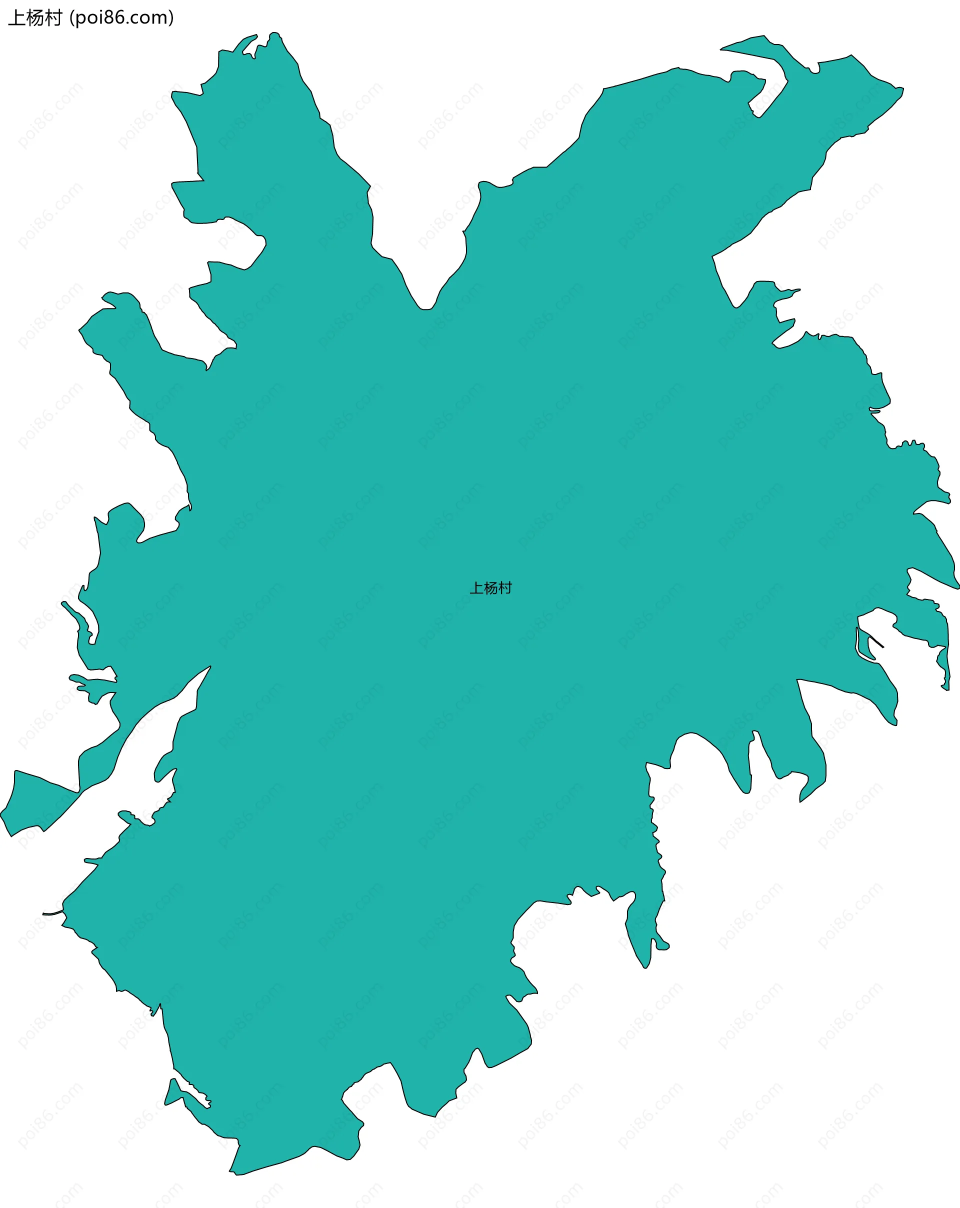 上杨村边界地图