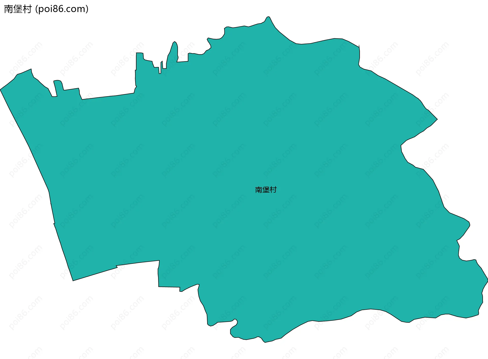 南堡村边界地图