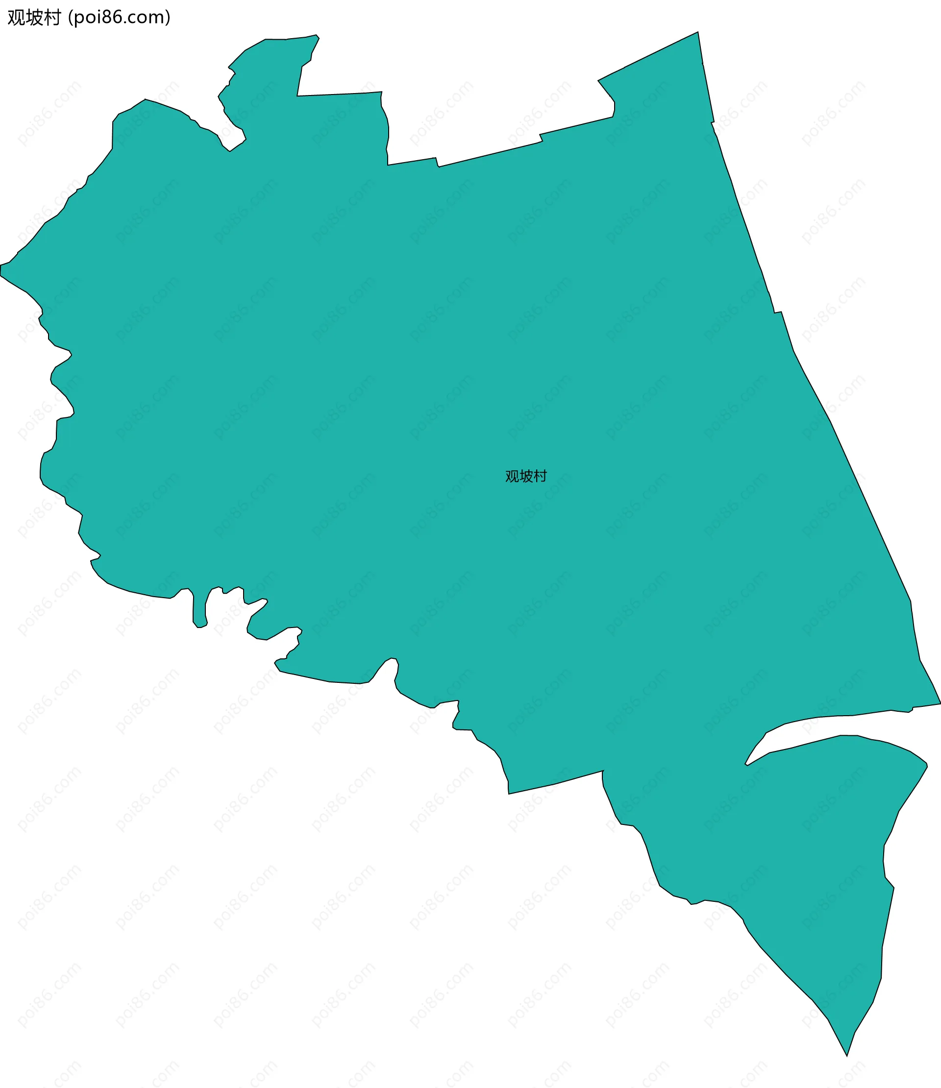 观坡村边界地图