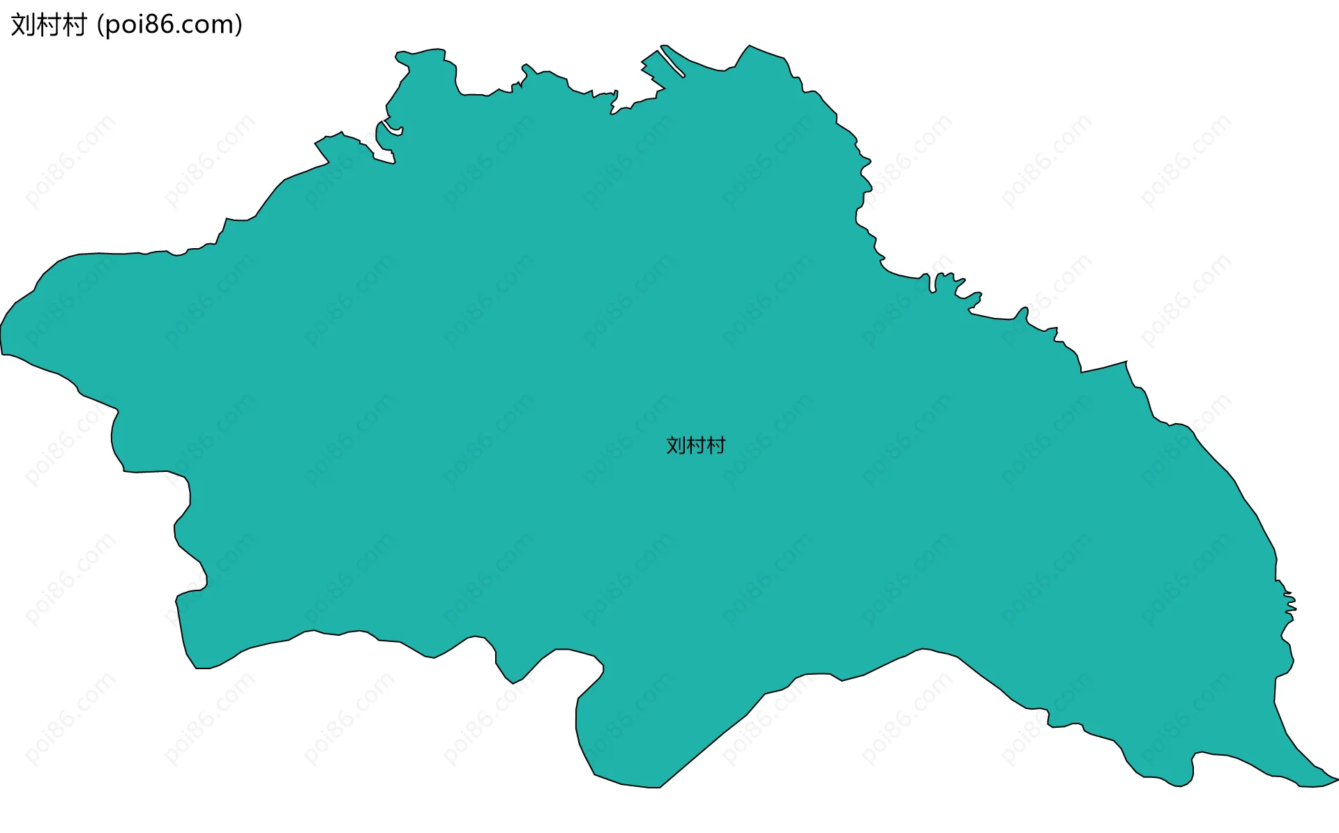 刘村村边界地图